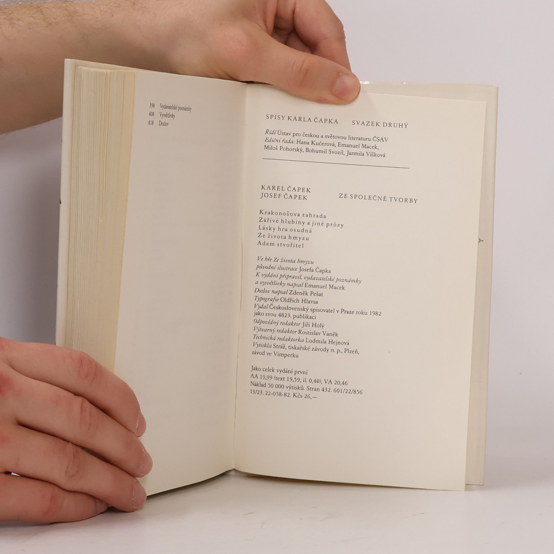 Karel Čapek Spisy II. Ze společné tvorby