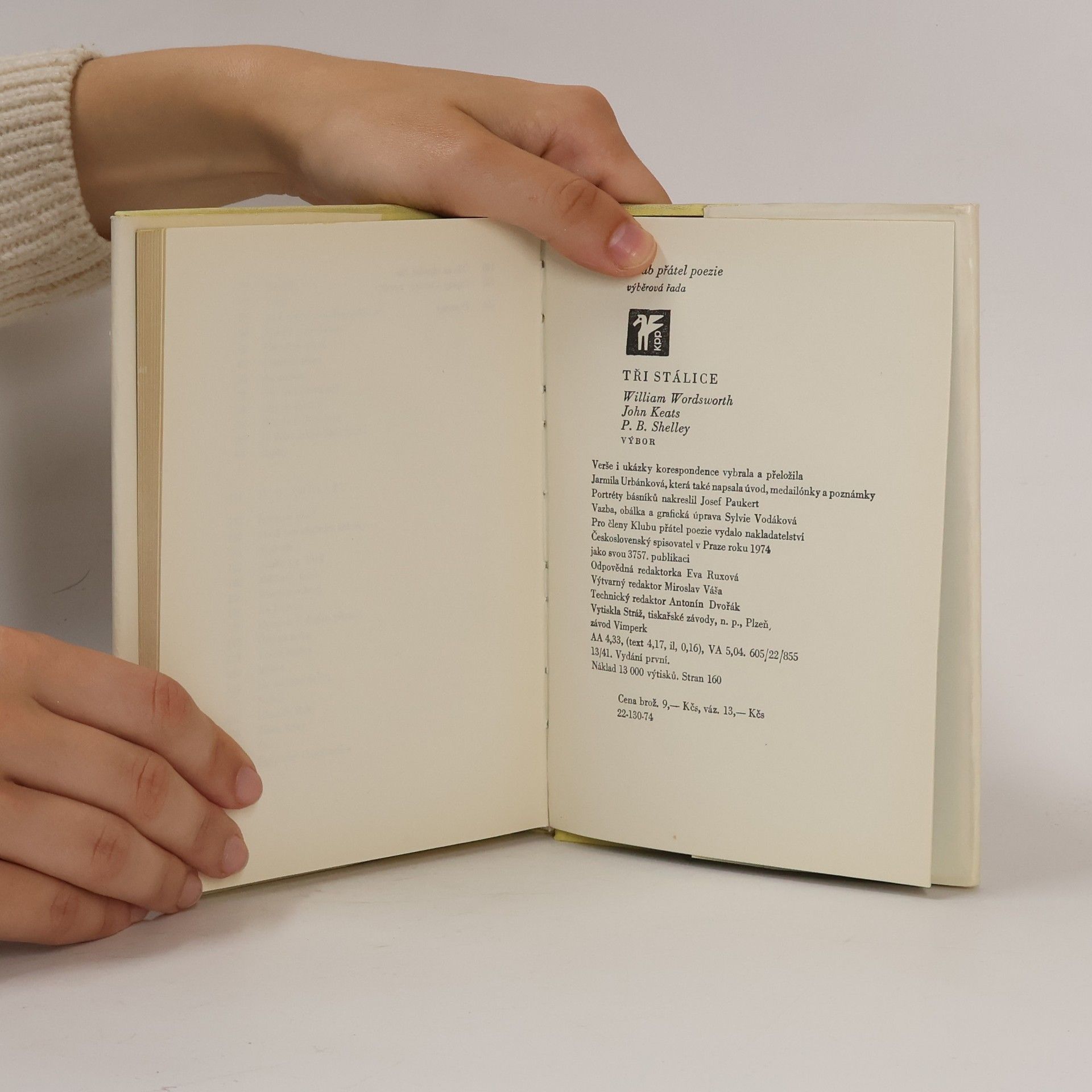 John Keats Tři stálice