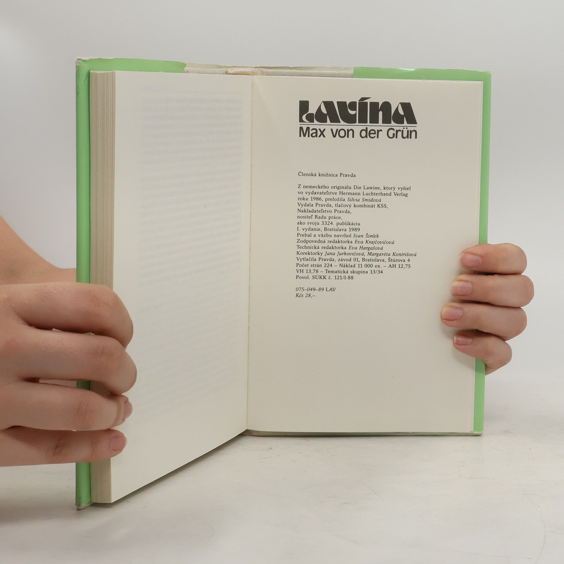 Max von der Grün Lavína