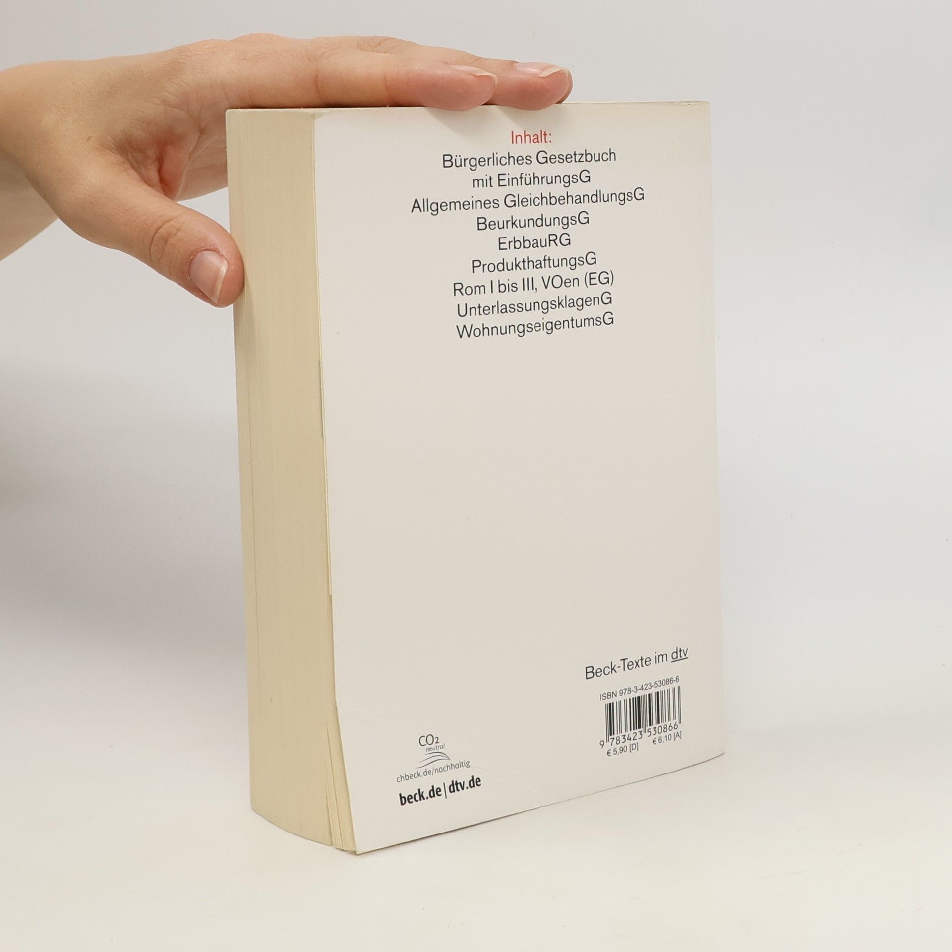 Various authors Bürgerliches Gesetzbuch. 87. Auflage 2021
