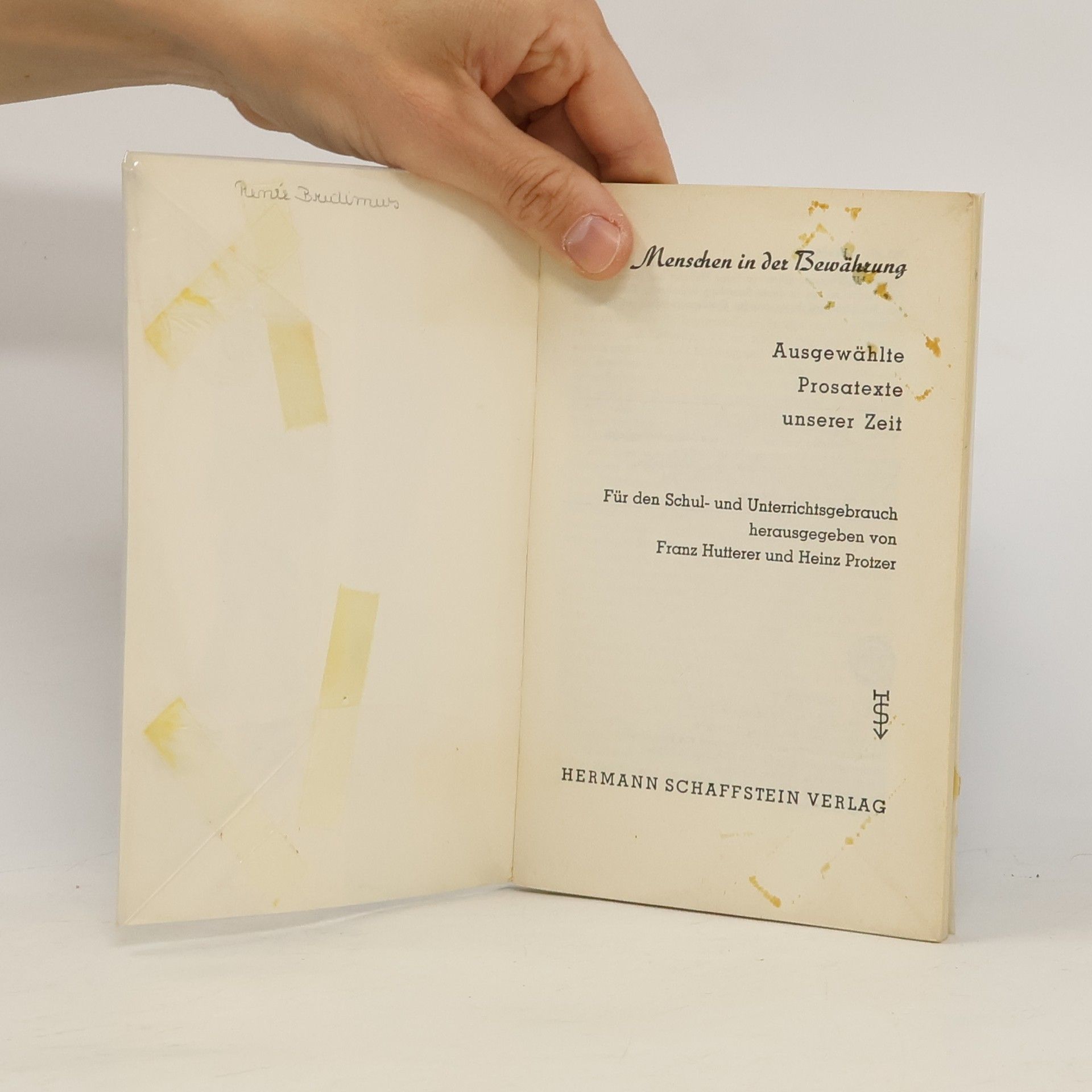 Franz Hütterer Menschen in der Bewährung