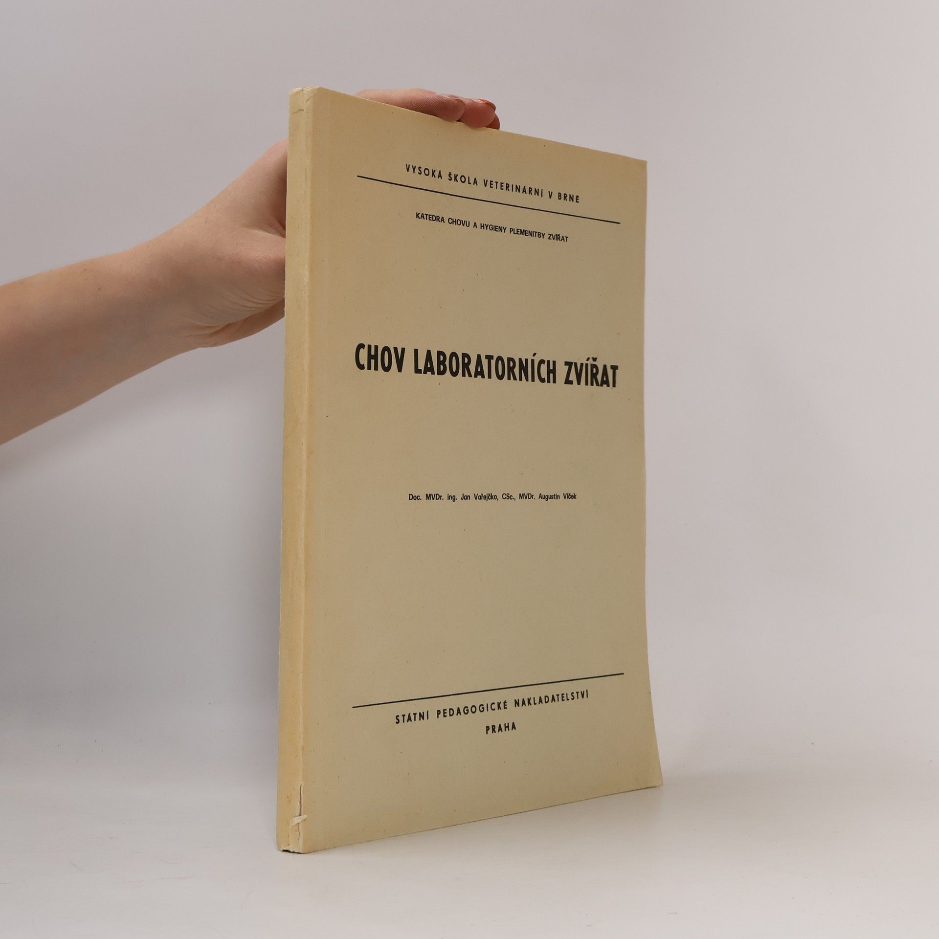 Various authors Chov laboratorních zvířat