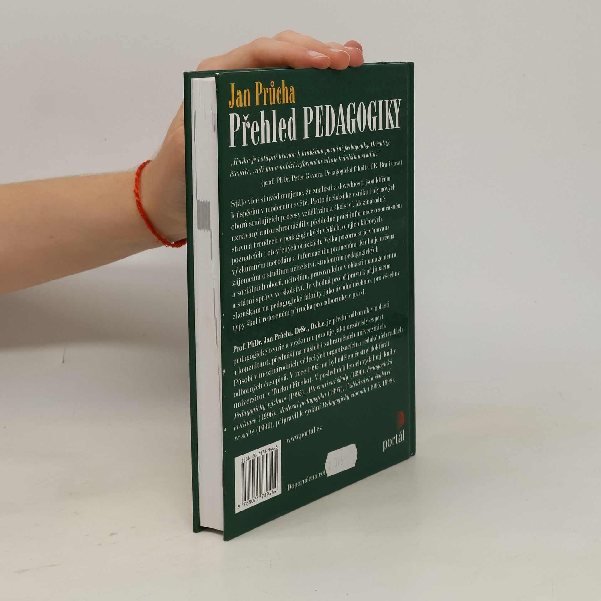 Jan Průcha Přehled pedagogiky : Úvod do studia oboru