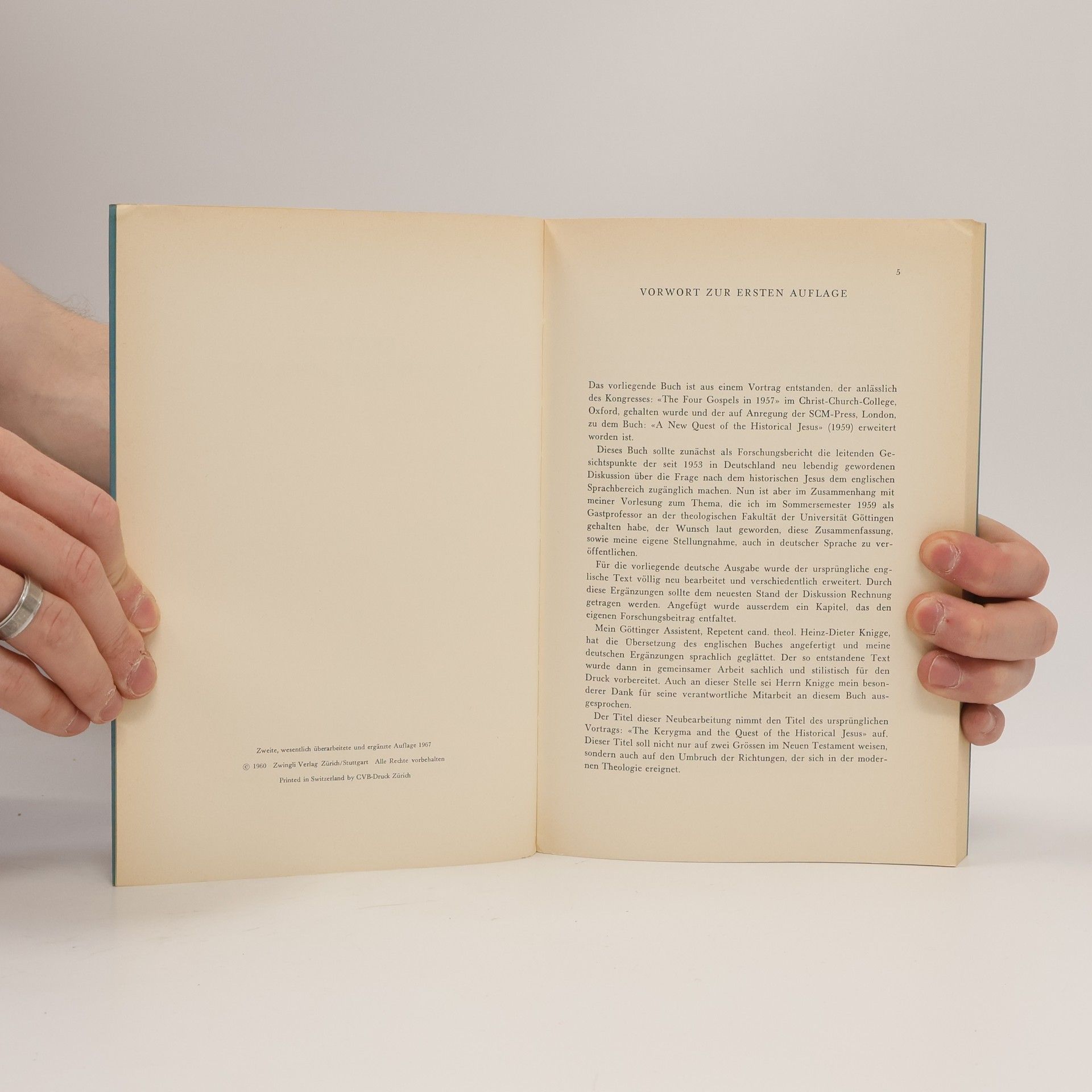 James M. Robinson Kerygma und historischer Jesus