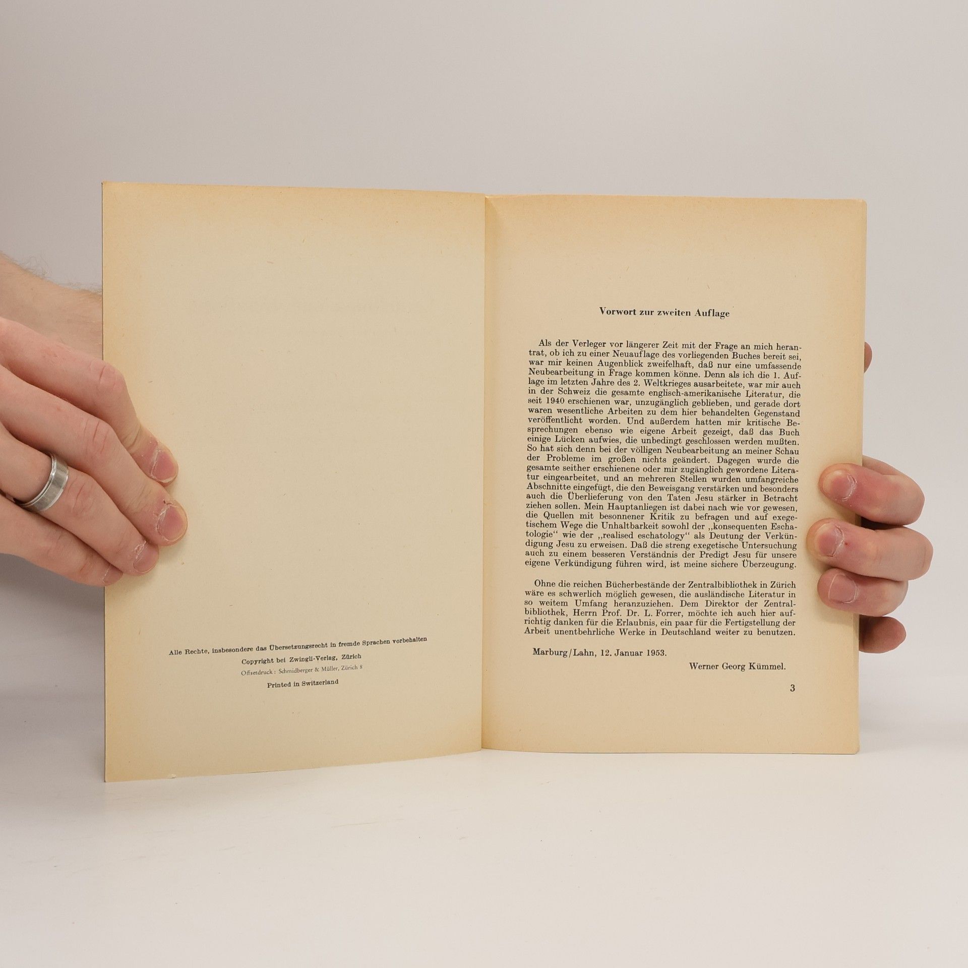 Werner Kümmel Verheißung und Erfühllung
