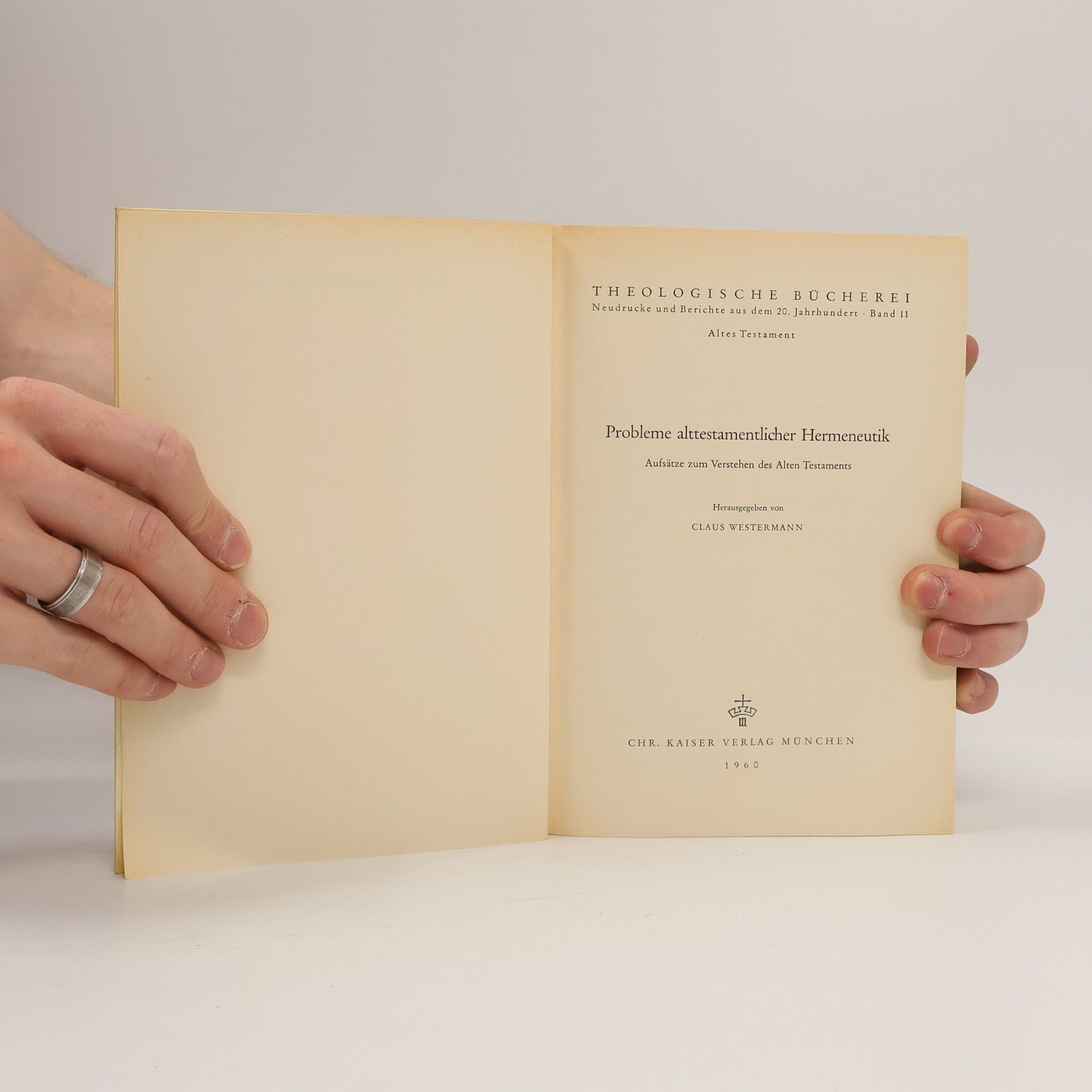 Kolektiv autorů Theologische Bücherei. Probleme alttestamentlicher Hermeneutik
