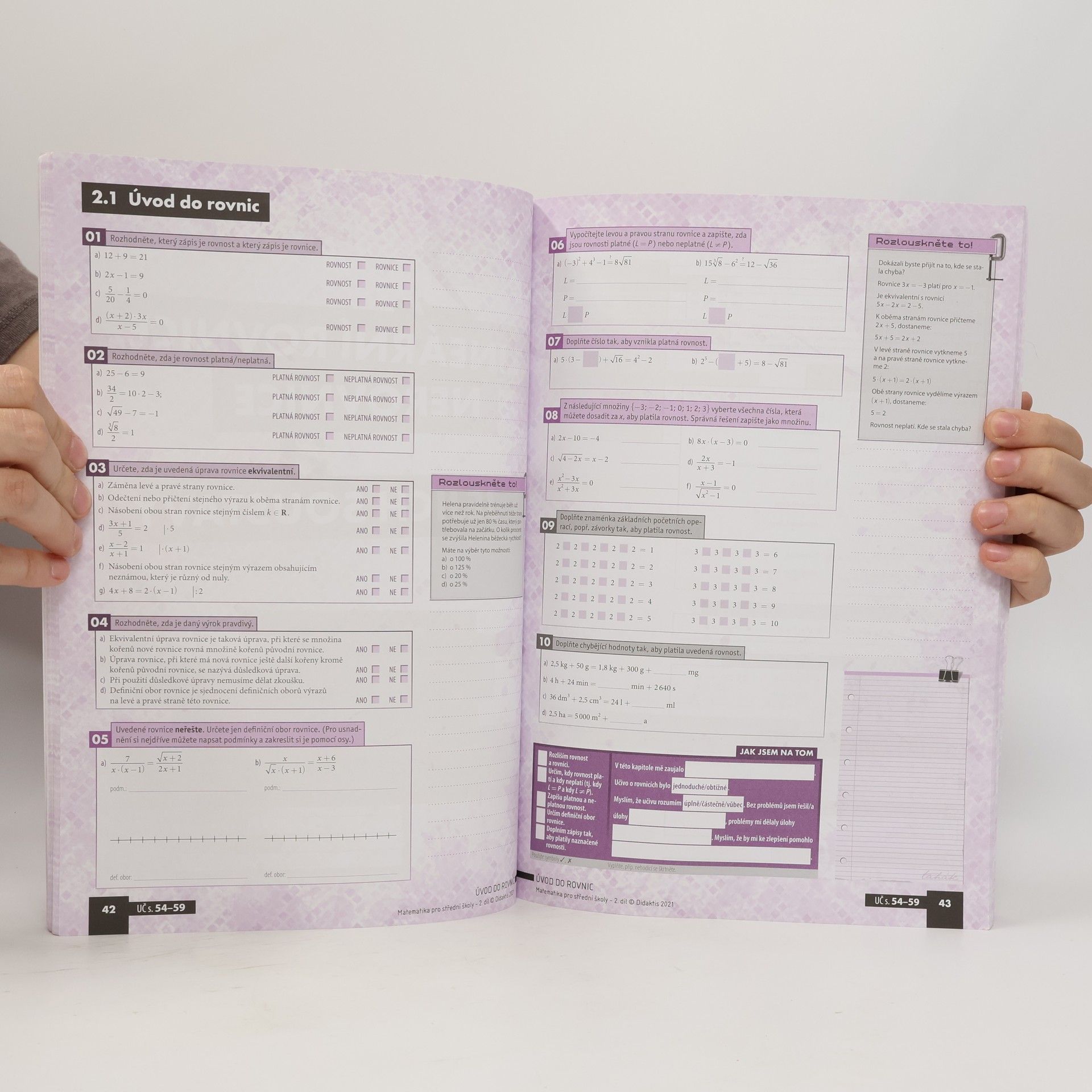 Autorenkollektiv Matematika pro střední školy 2. díl : pracovní sešit