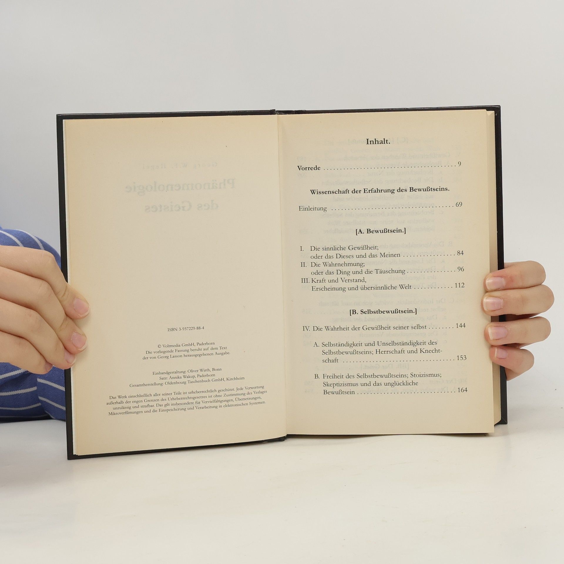 Georg Wilhelm Friedrich Hegel Phänomenologie des Geistes