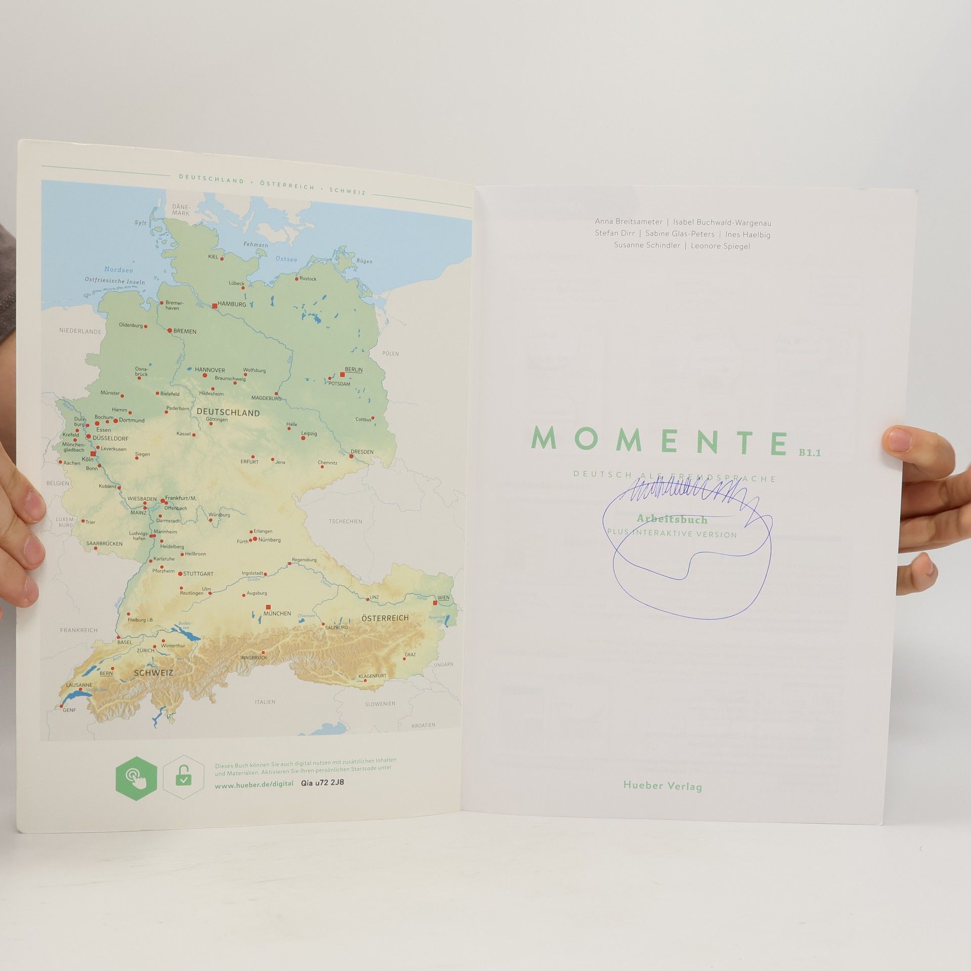 Auteurscollectief Momente B1.1 AB + kod online