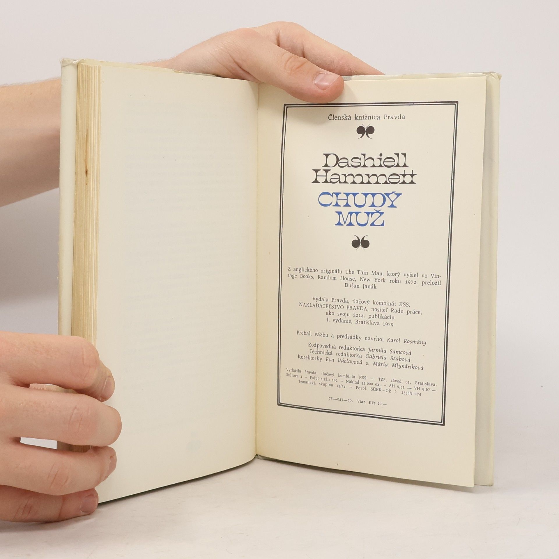 Dashiell Hammett Chudý muž