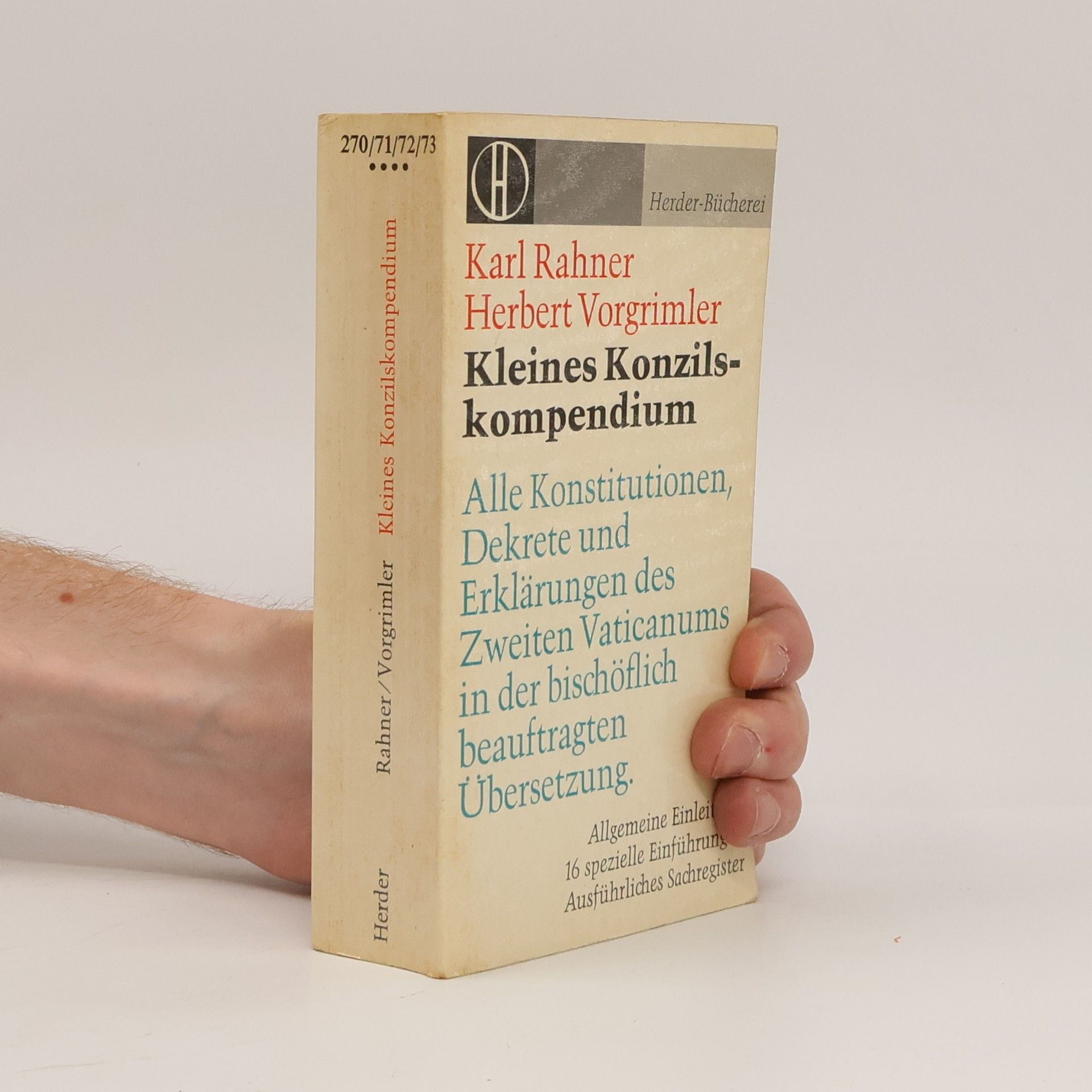 Herbert Vorgrimler Kleines Konzilskompendium