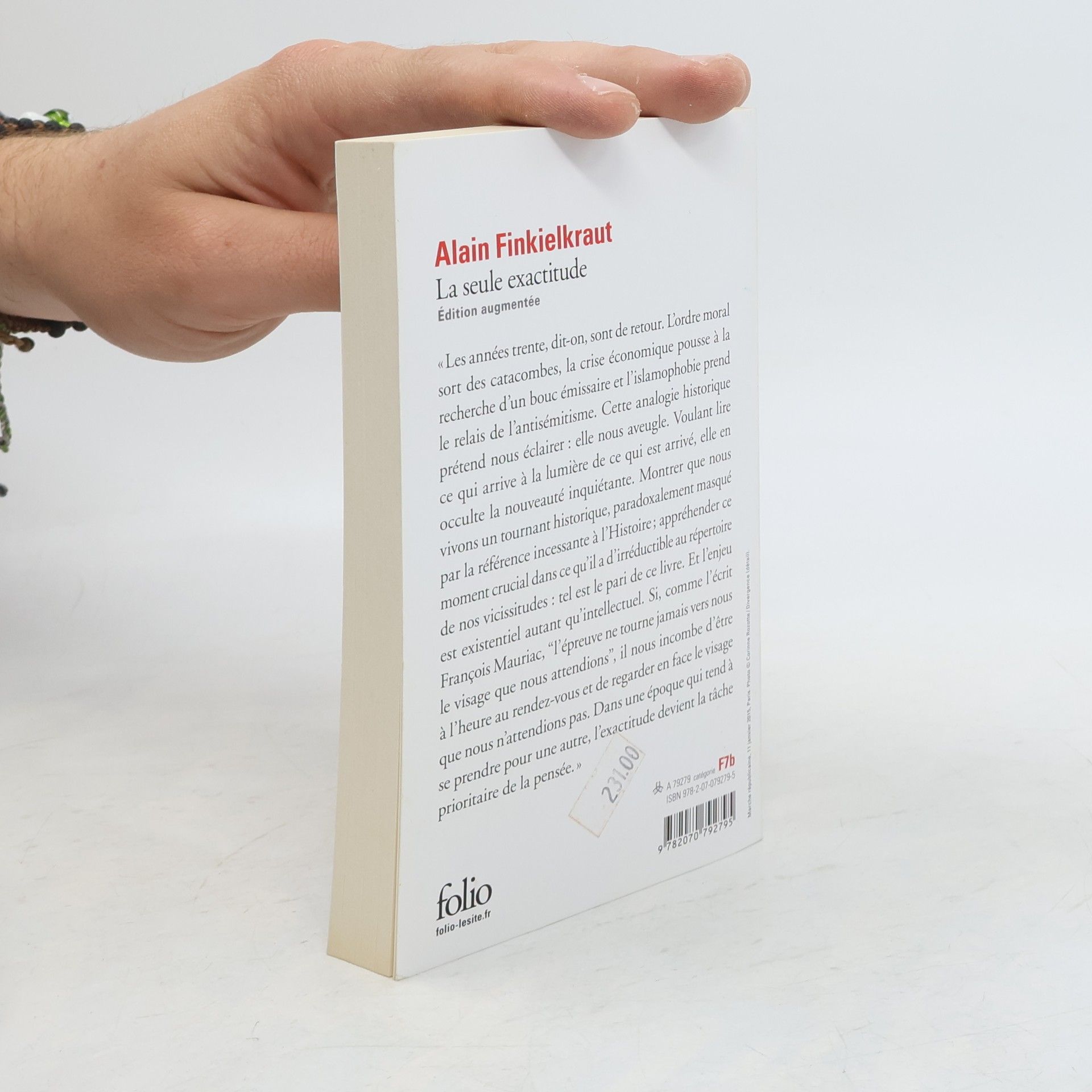 Alain Finkielkraut La seule exactitude