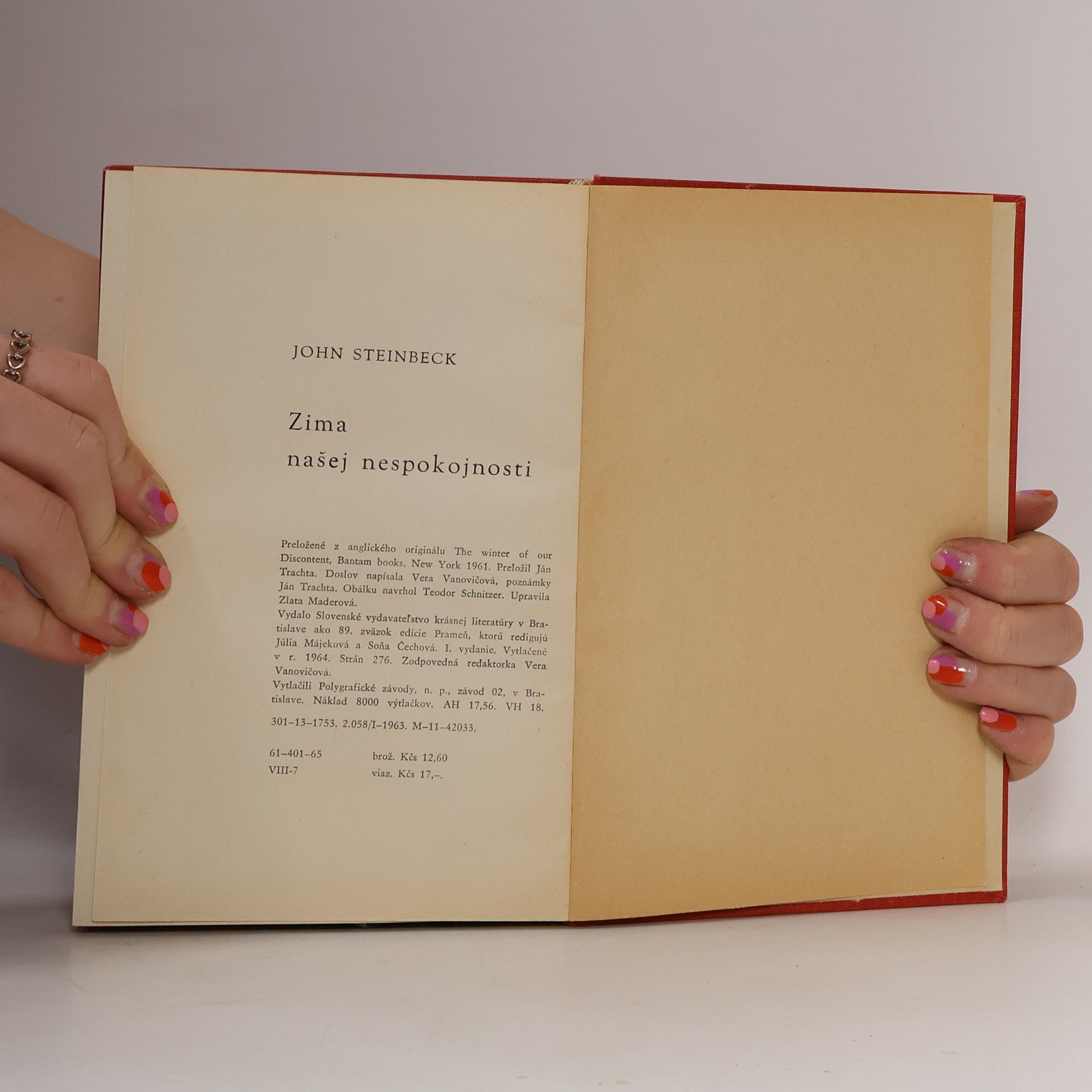 John Steinbeck Zima našej nespokojnosti