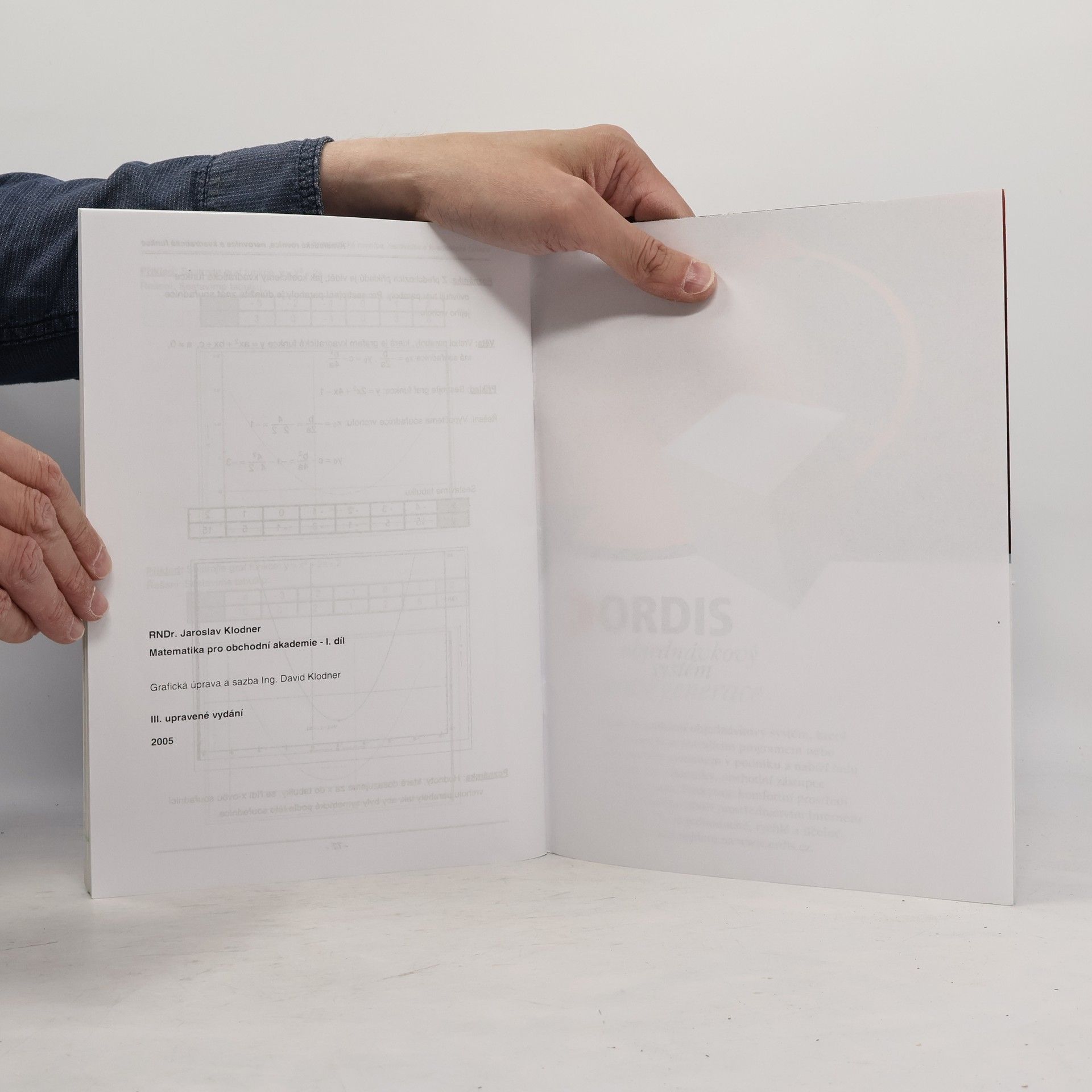 Jaroslav Klodner Matematika pro obchodní akademie a střední odborné školy 1