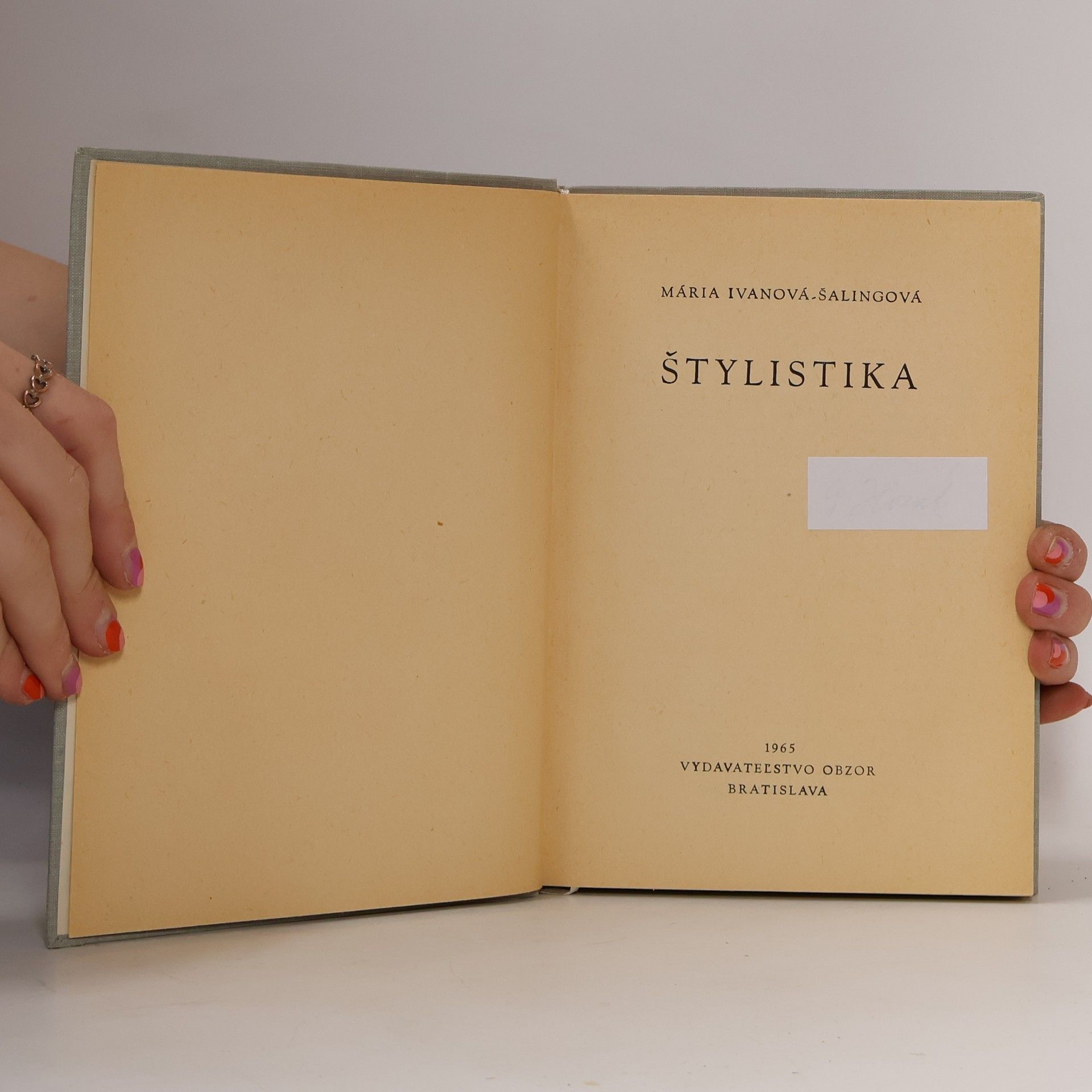 Mária Ivanová Šalingová Štylistika