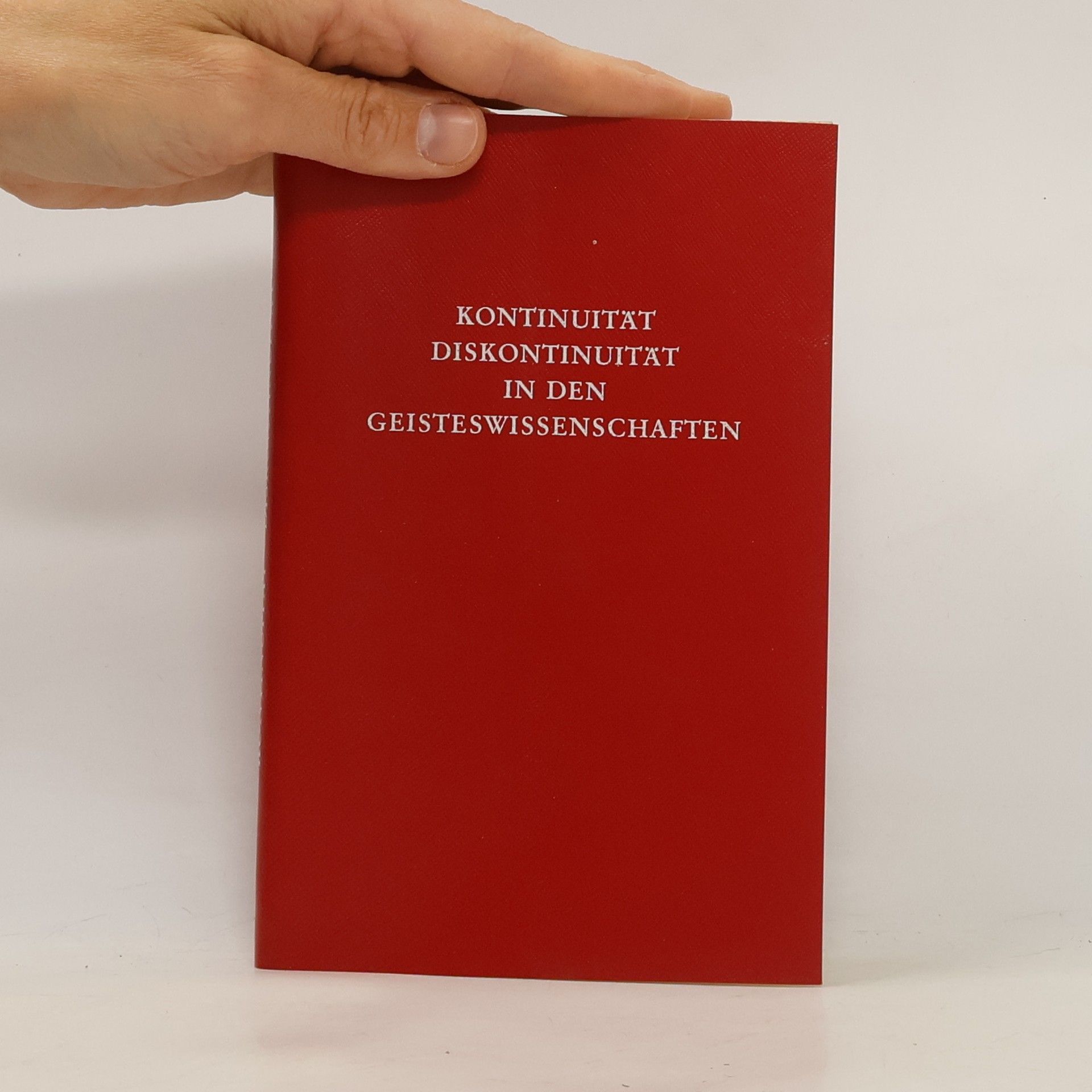 Hans Trümpy Kontinuität, Diskontinuität in den Geisteswissenschaften