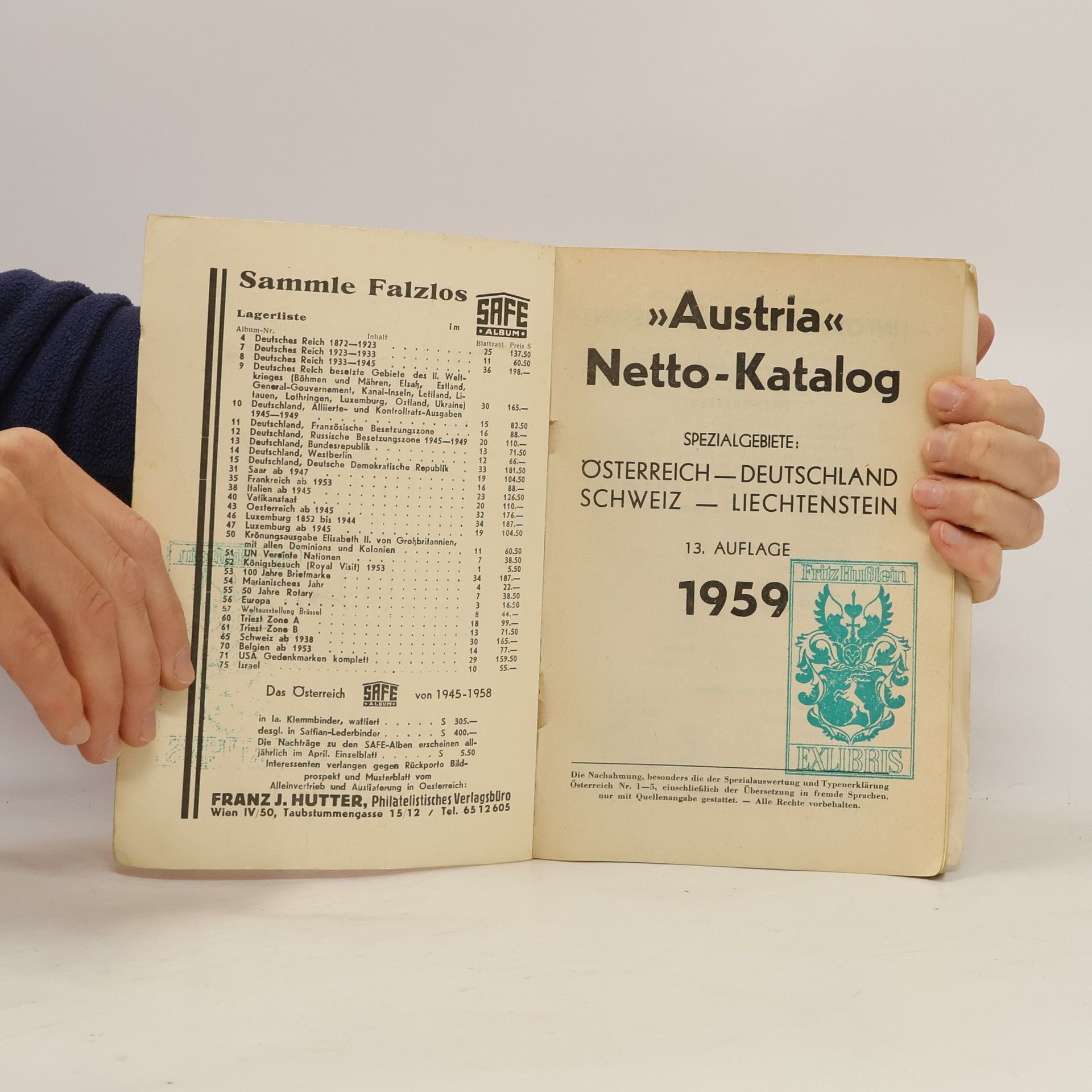 Autorenkollektiv Netto Marktpreis Katalog 1959
