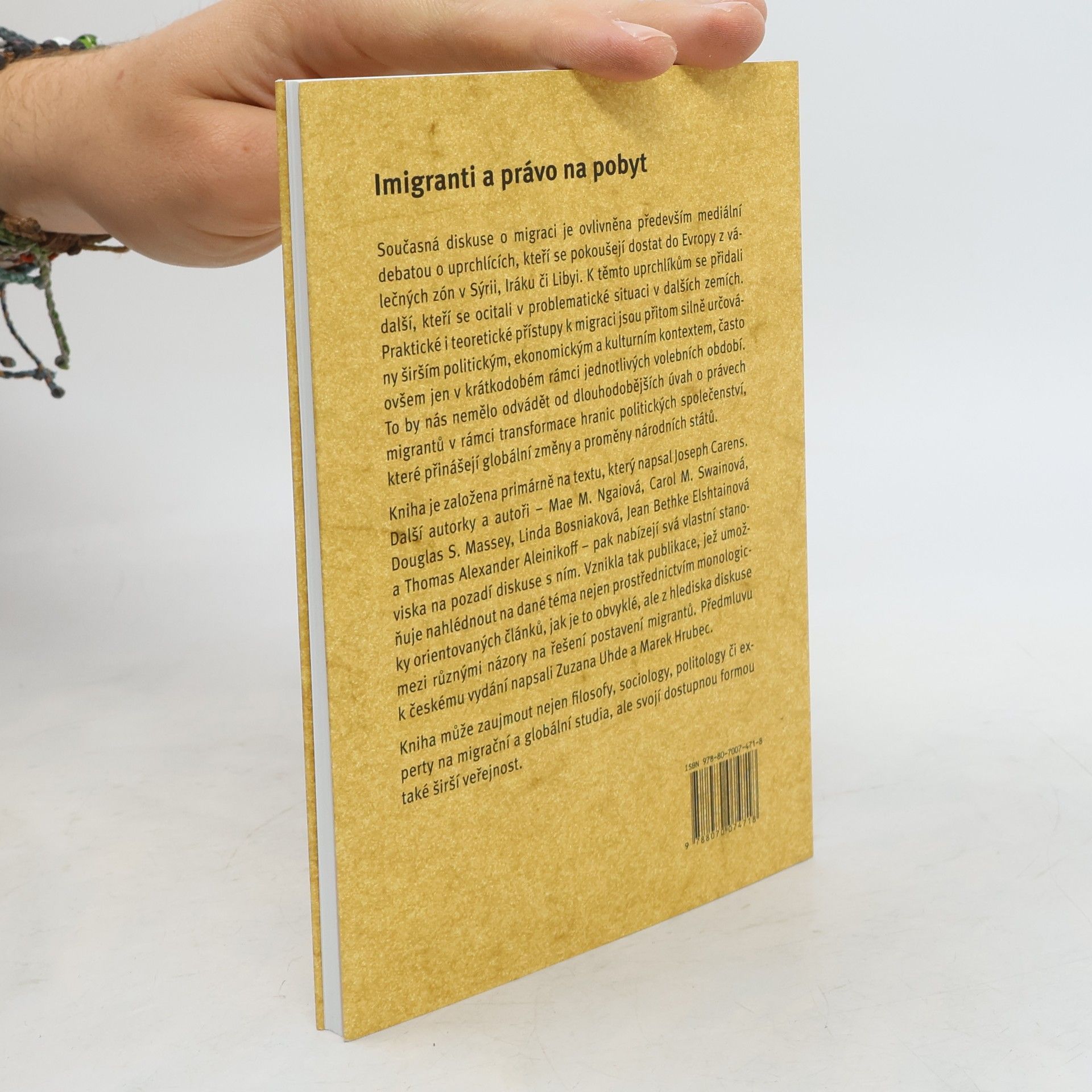 Joseph H. Carens Imigranti a právo na pobyt