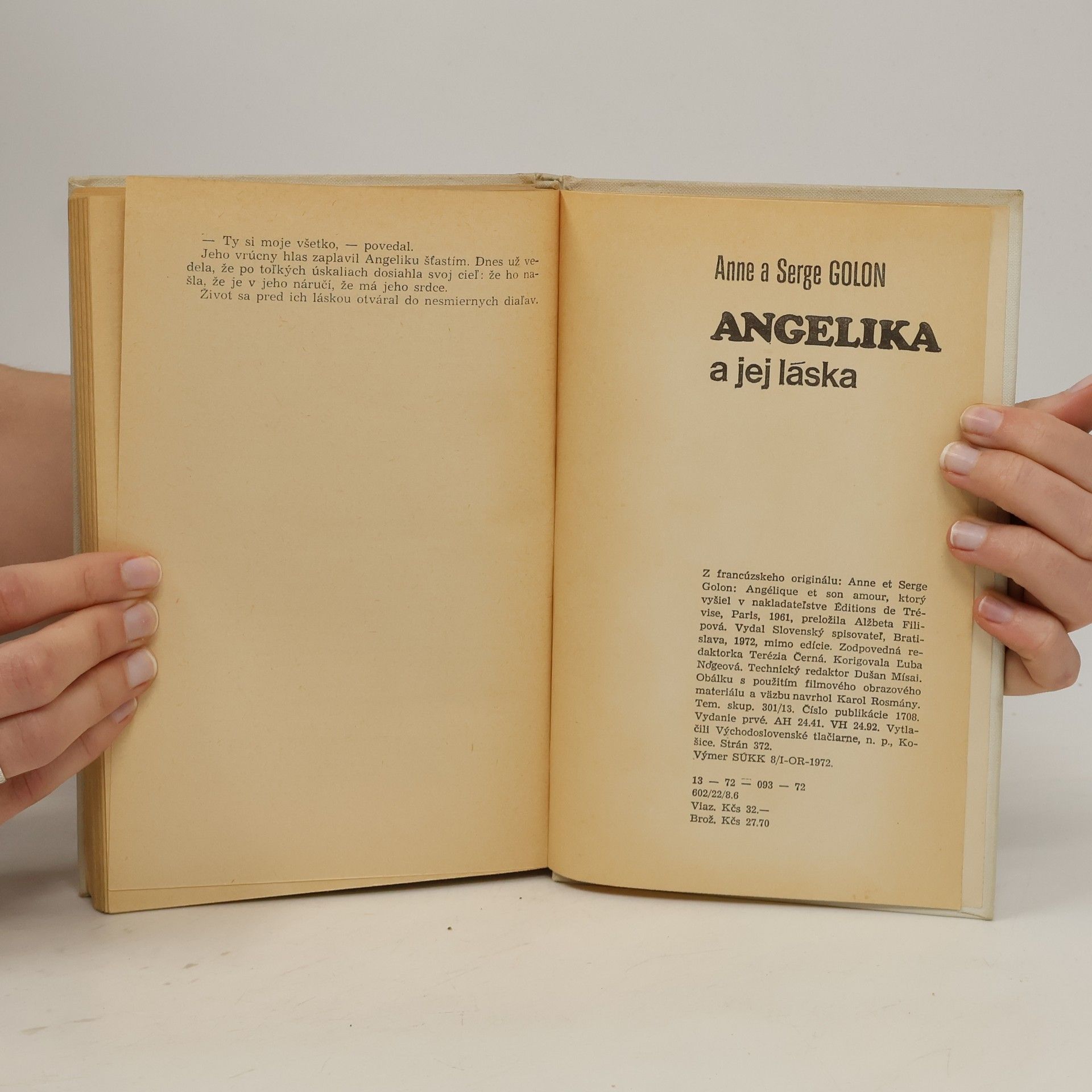 Anne Golon Angelika a jej láska