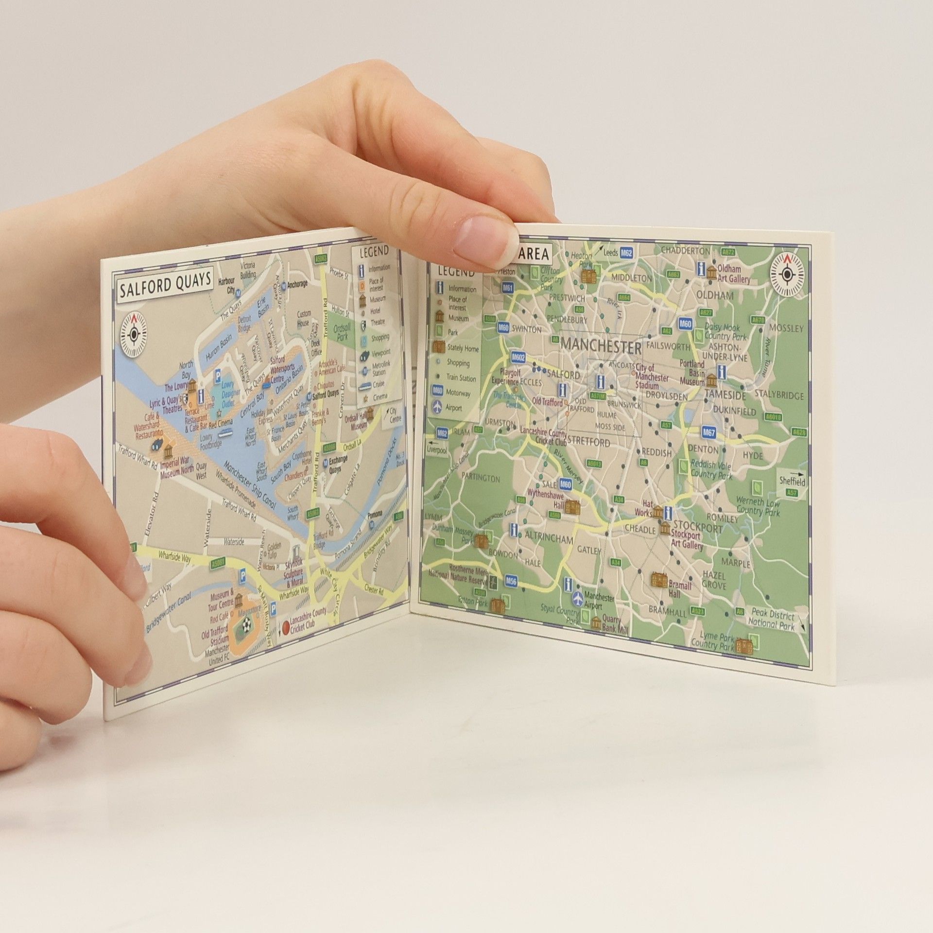 Compass Maps Manchester PopOut Map
