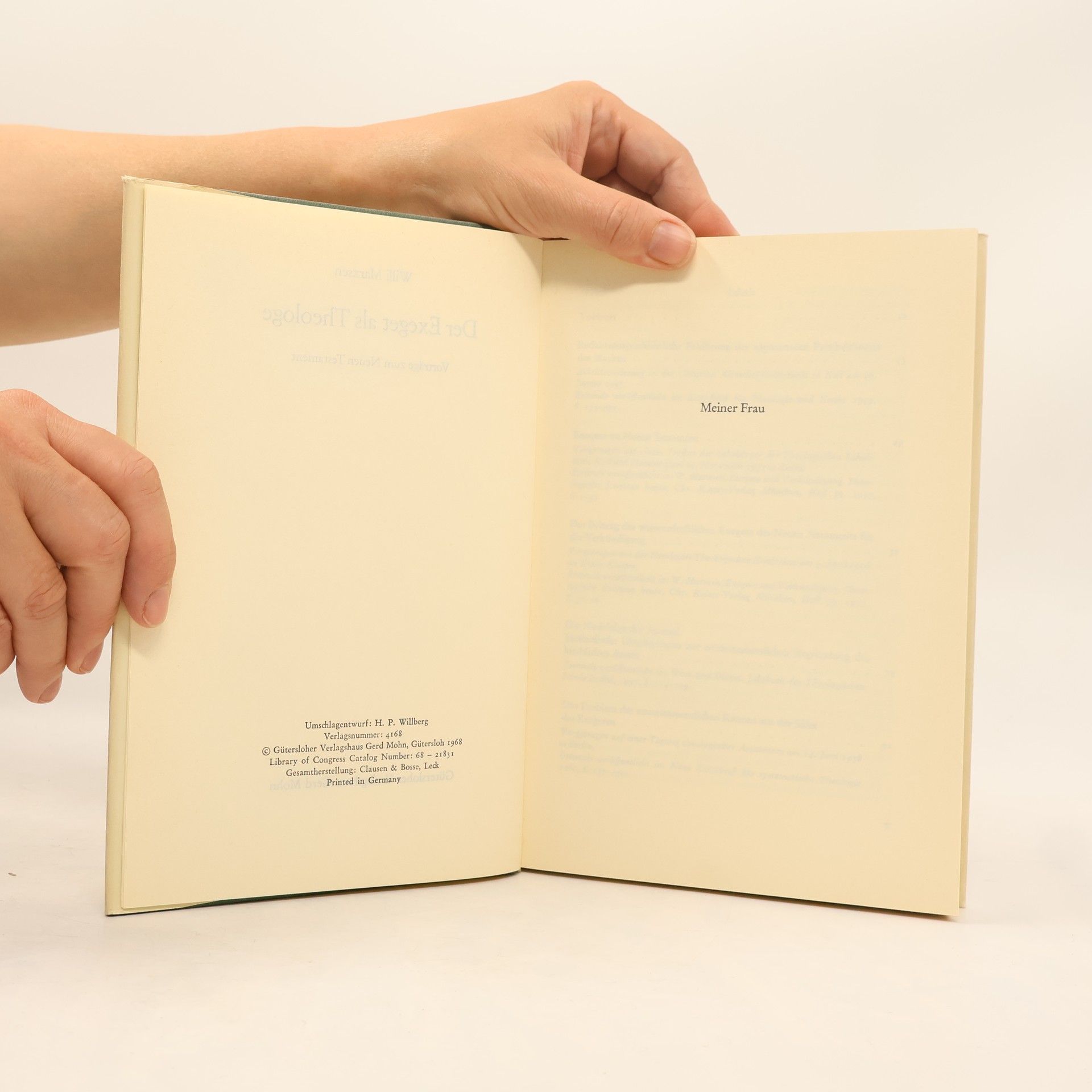 Willi Marxsen Der Exeget als Theologe