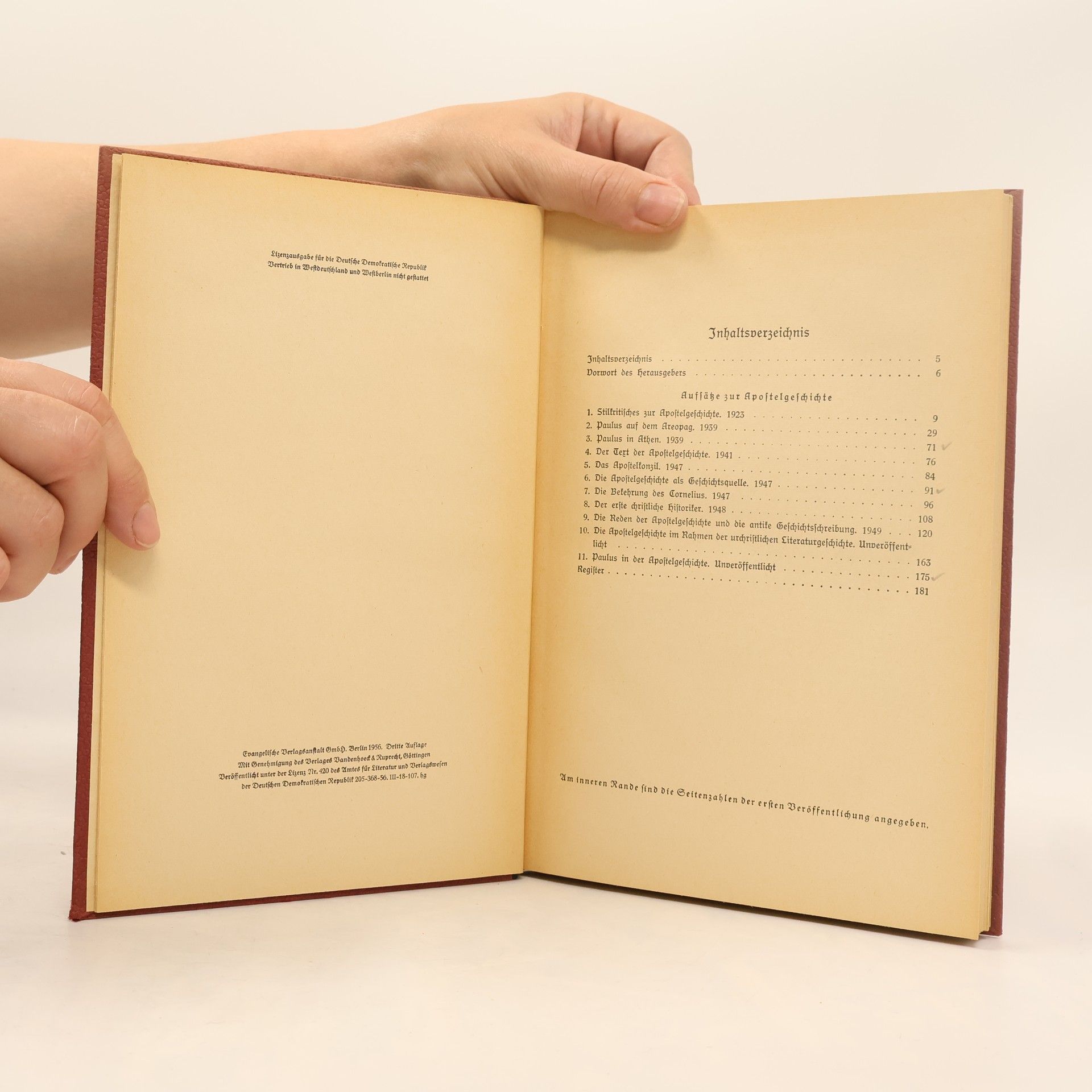 Martin Dibelius Aufsätze zur Apostelgeschichte