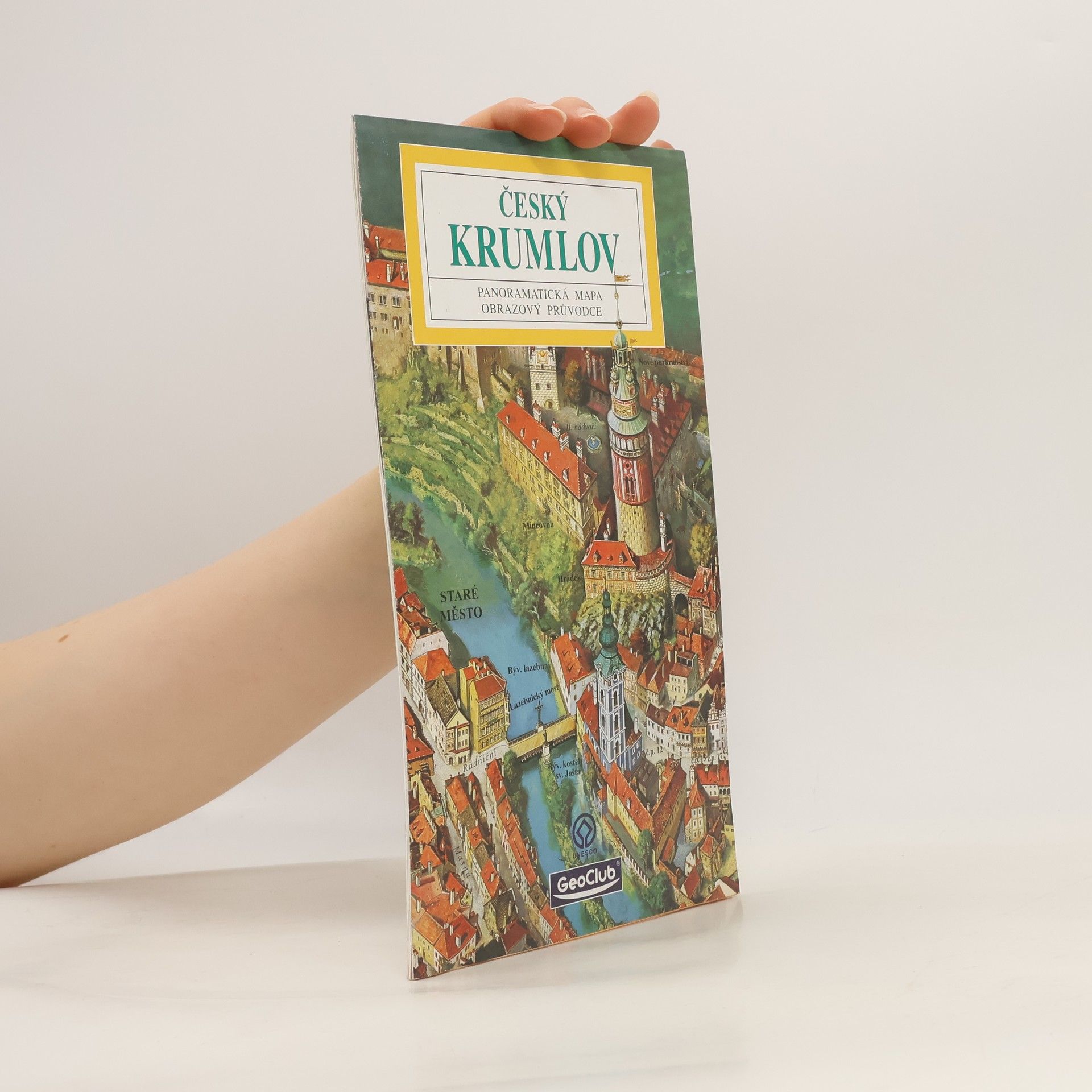 Tomáš Rygl Český Krumlov panoramatická mapa. Obrazový průvodce