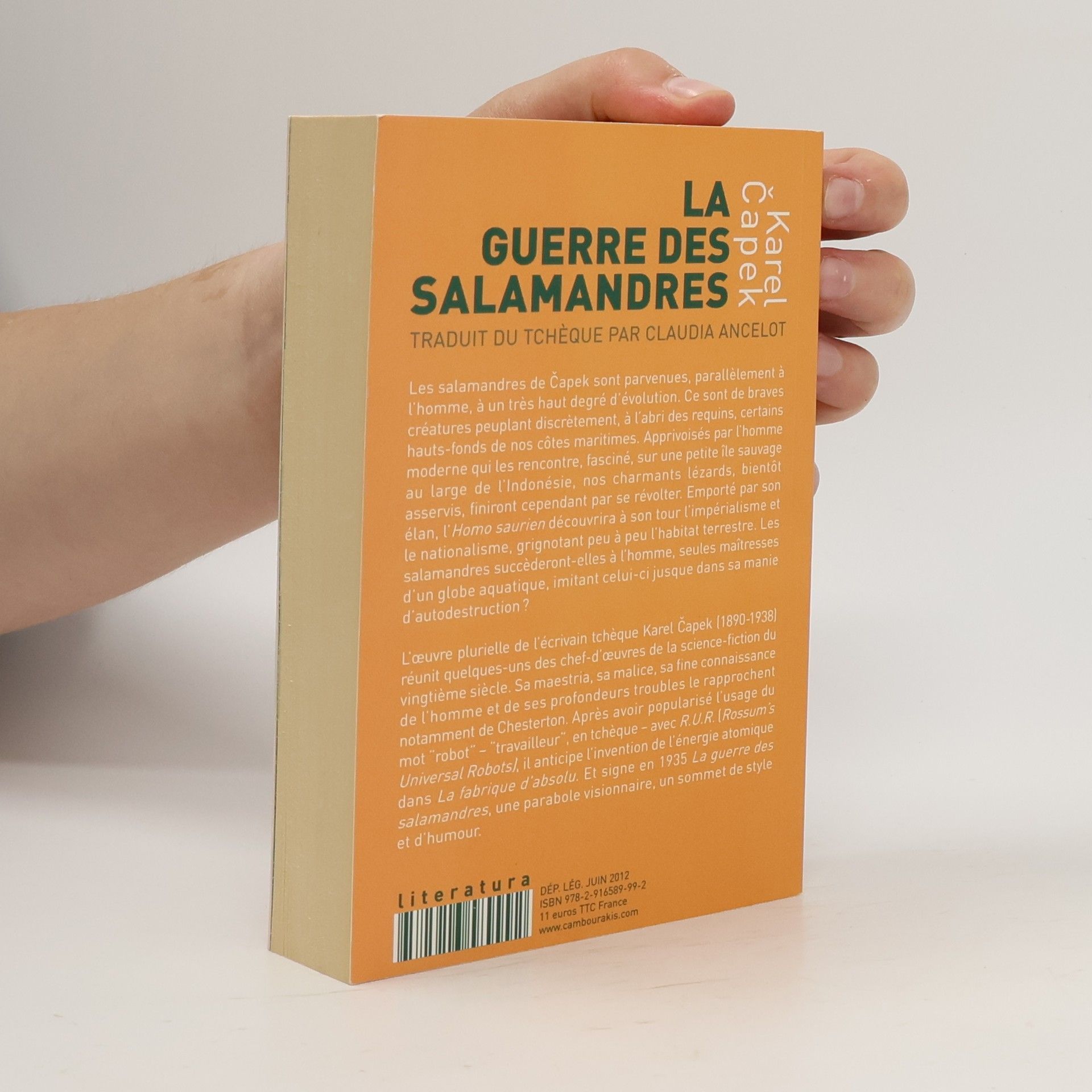 Karel Čapek La guerre des salamandres