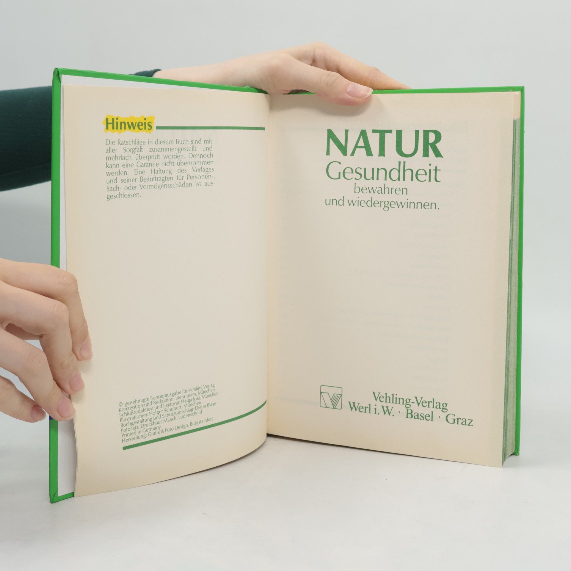 Autorenkollektiv Natur Gesundheit bewahren und wiedergewinnen