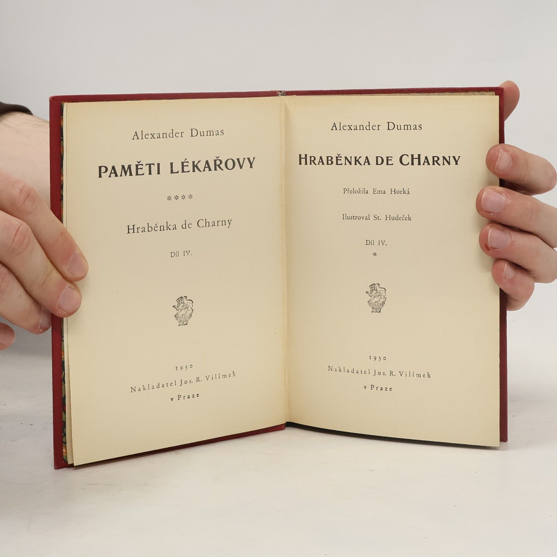 Alexandre Dumas Paměti lékařovy IV. Hraběnka de Charny IV.