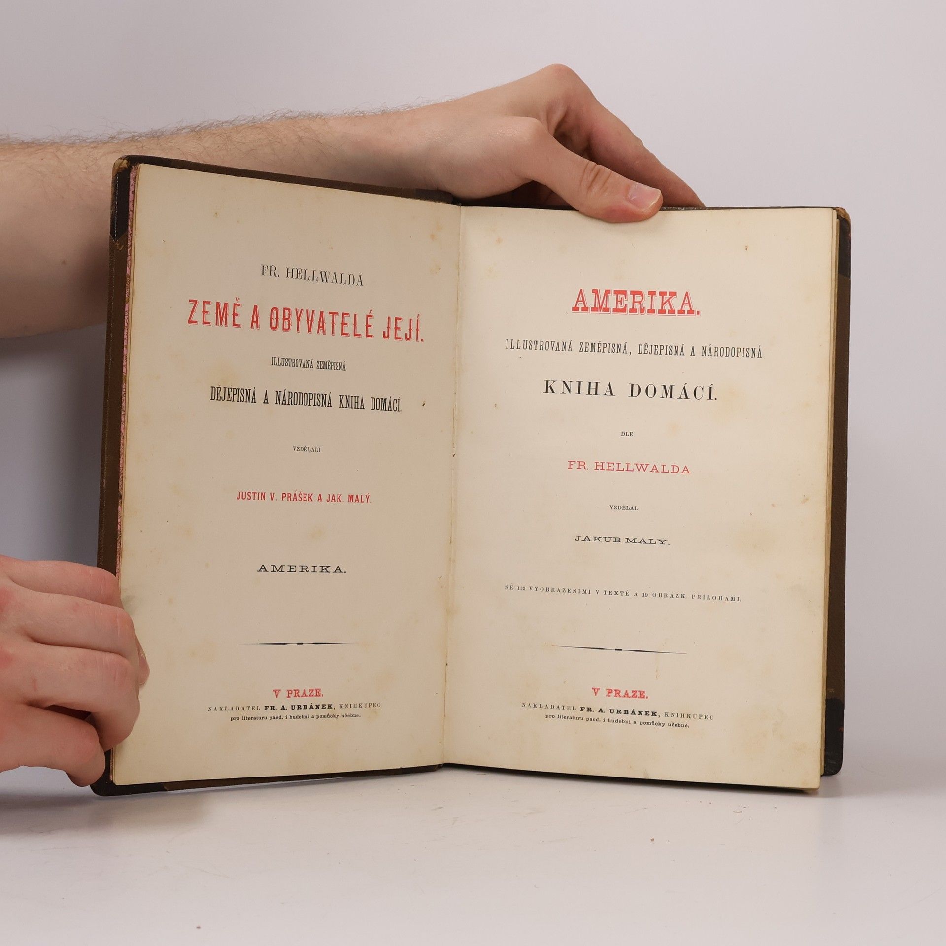 Friedrich Von Hellwald Amerika. Kniha domácí
