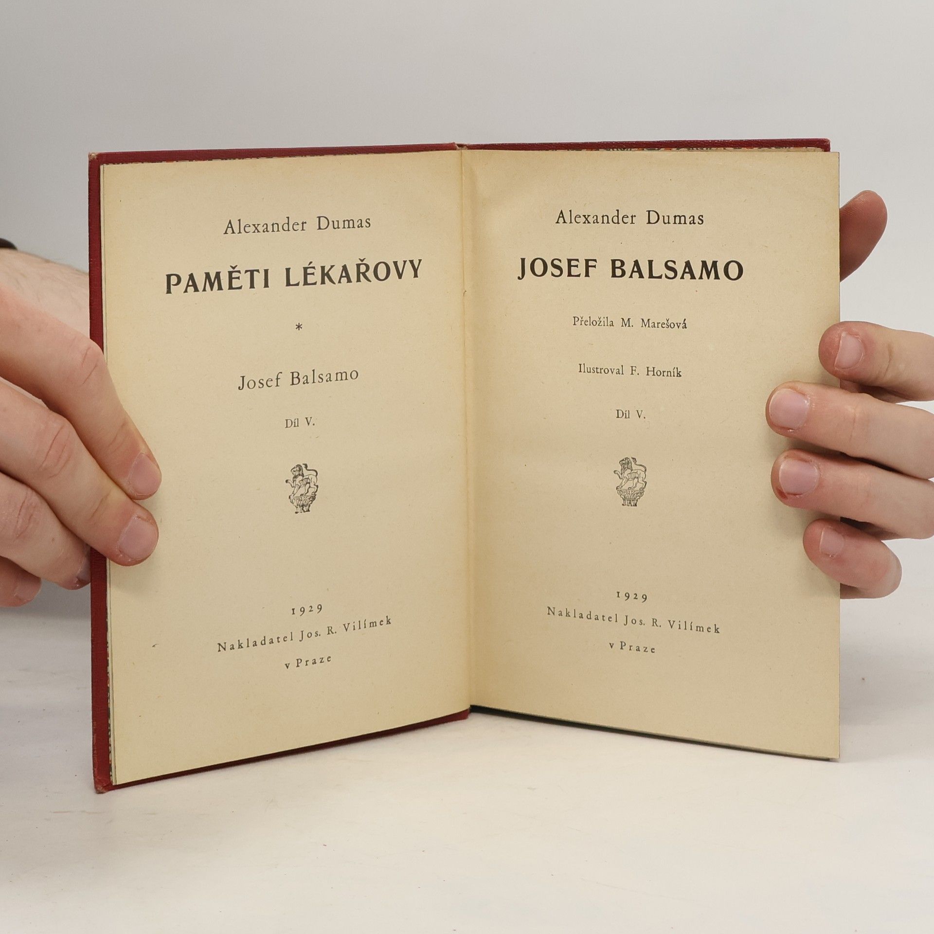 Alexandre Dumas Paměti lékařovy V. Josef Balsamo V.