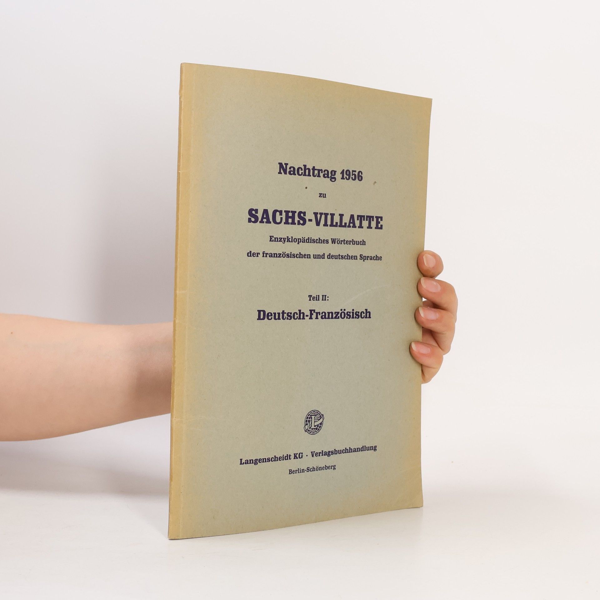 Autorenkollektiv Nachtrag 1956 zu Sachs-Villatte II