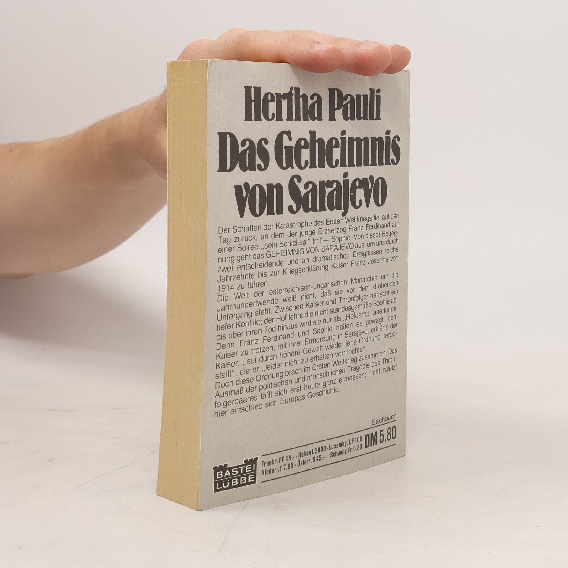 Hertha Pauli Das Geheimnis von Sarajevo