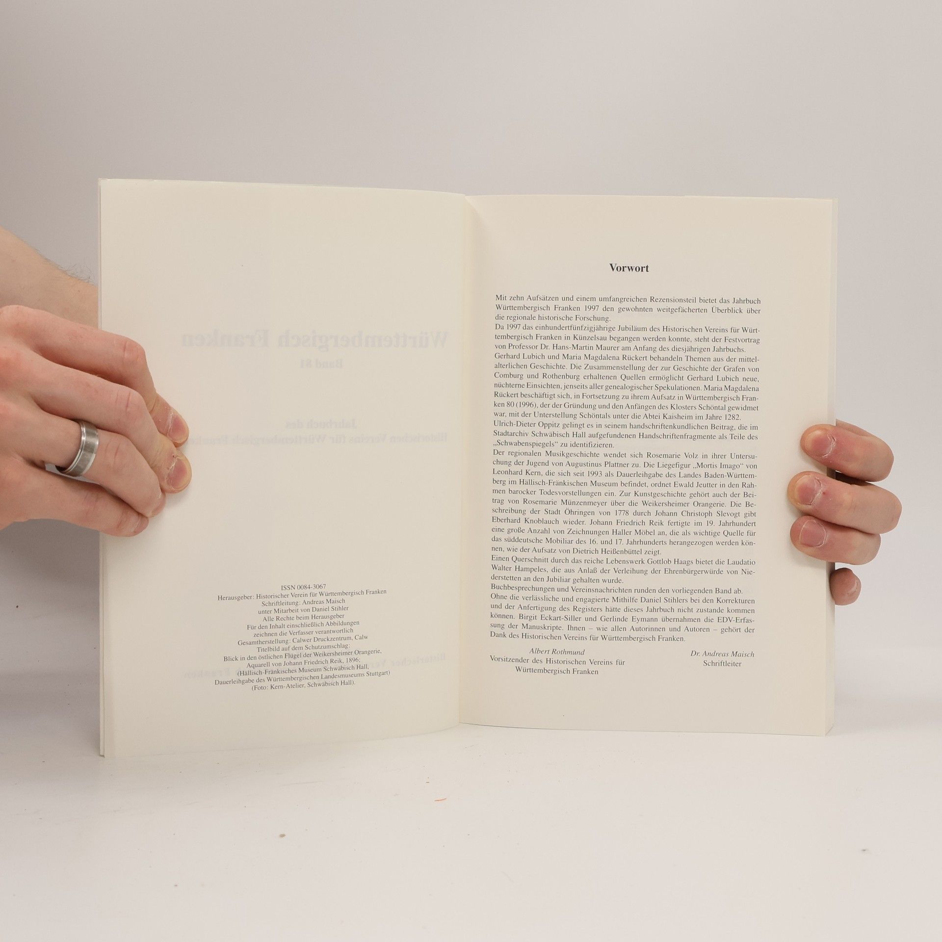 Kolektív autorov Württembergisch Franken Jahrbuch 1997