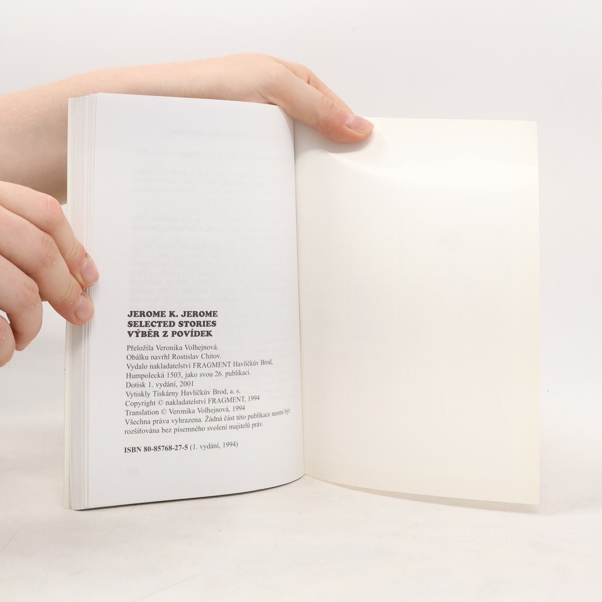 Jerome Klapka Jerome Selected Stories. Výběr z povídek