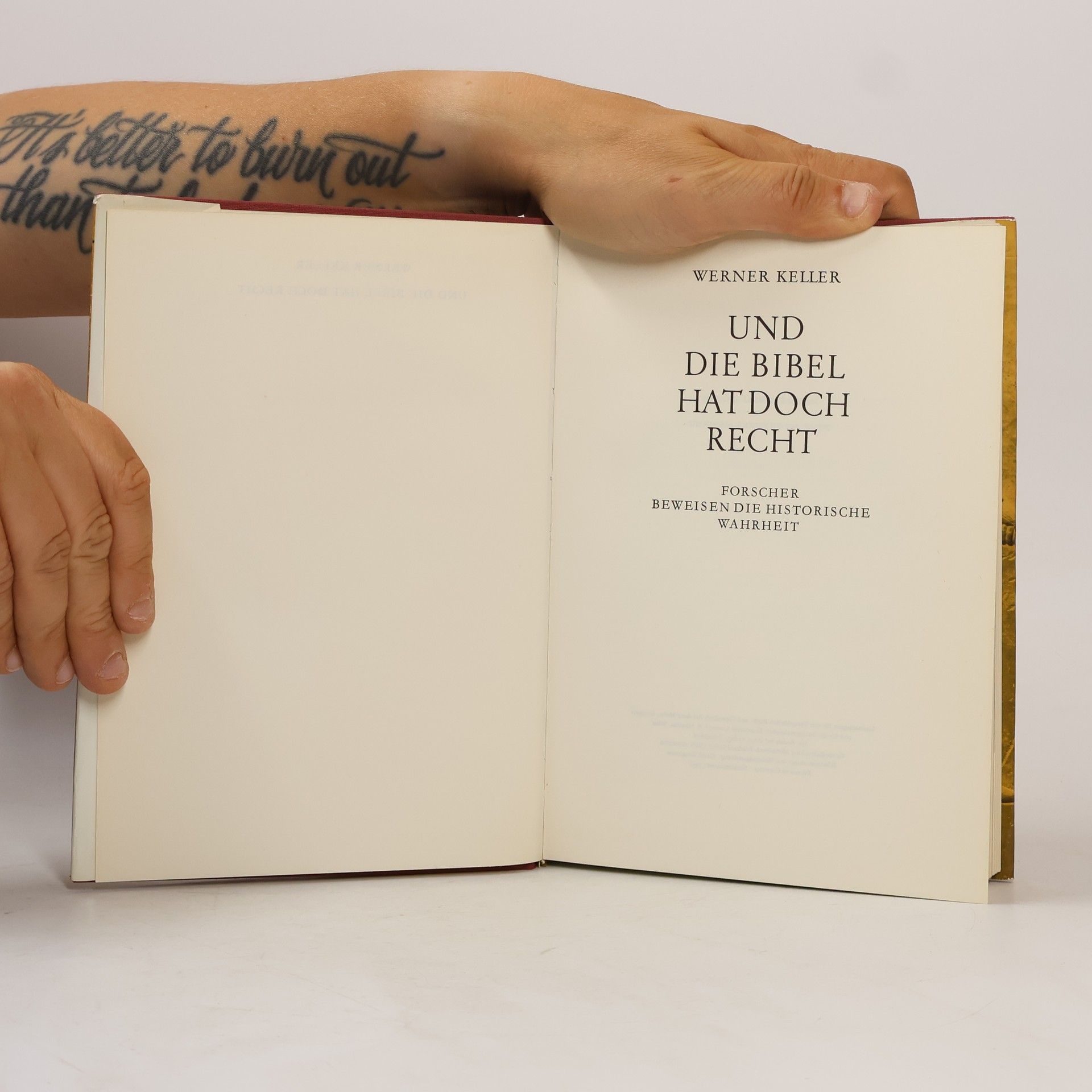 Keller Werner Und die Bibel hat doch recht