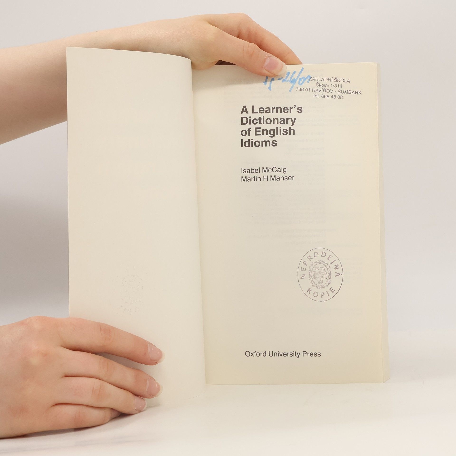 Isabel McCaig A Learner's Dictionary of English Idioms