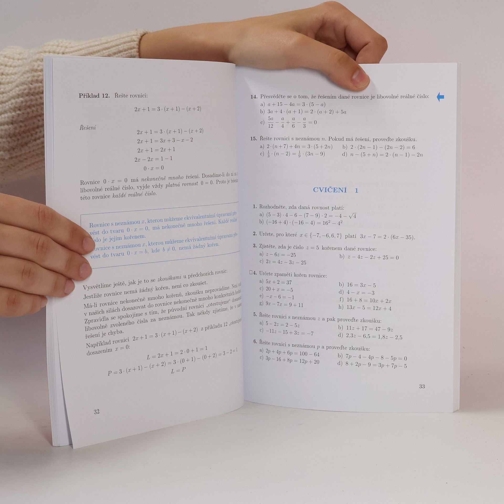 Jiří Mikulčák Matematika. Tercie, Rovnice a nerovnice
