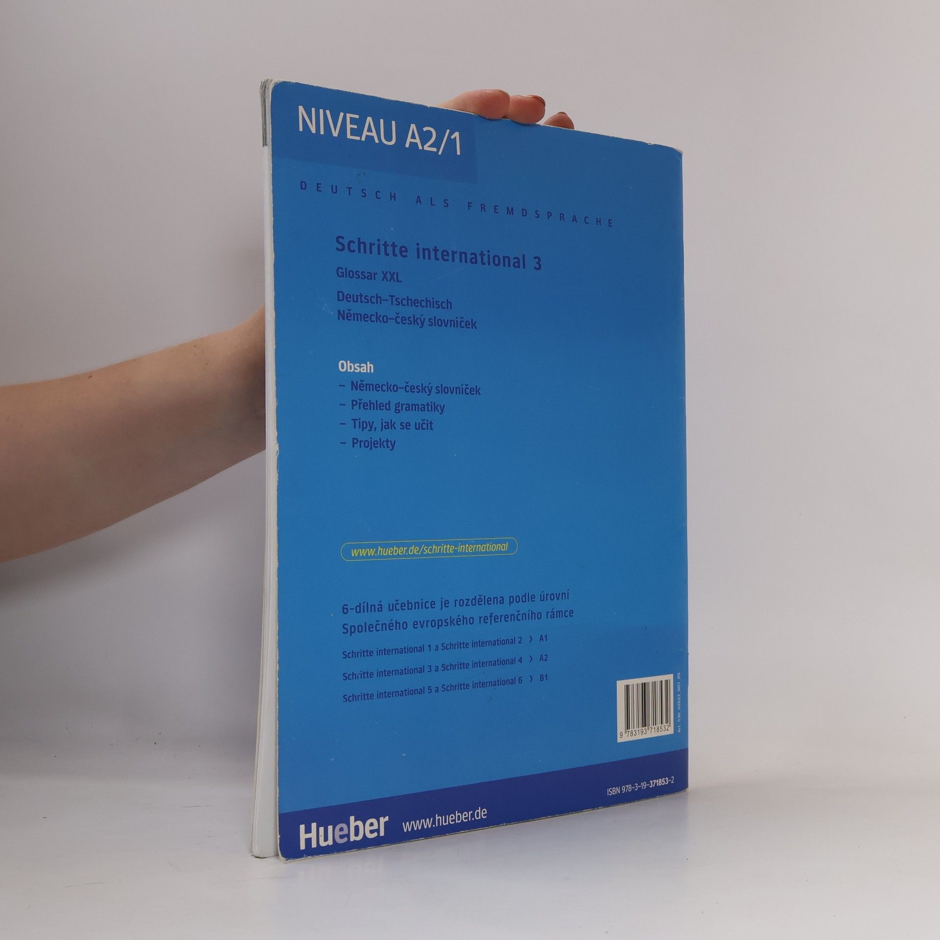 Collectif d'auteurs Schritte international 3 : Glossar XXL : Deutsch-Tschechisch, Německo-český slovníček : Niveau A2