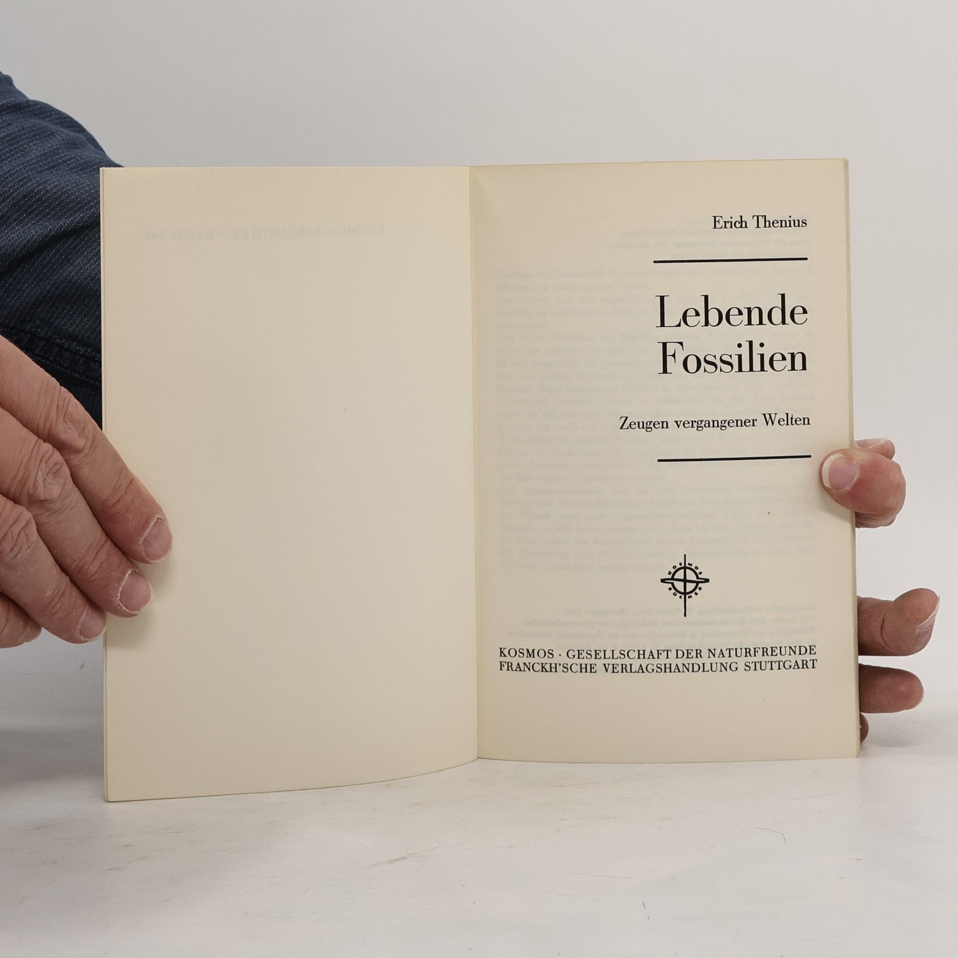 Erich Thenius Lebende Fossilien