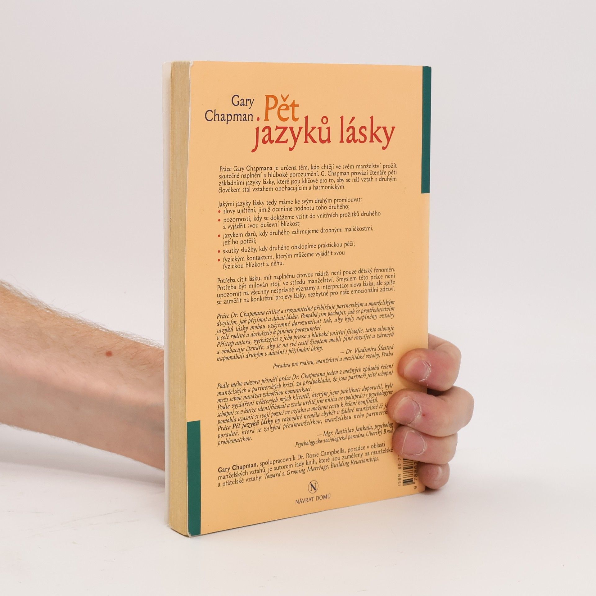 Gary Chapman Pět jazyků lásky