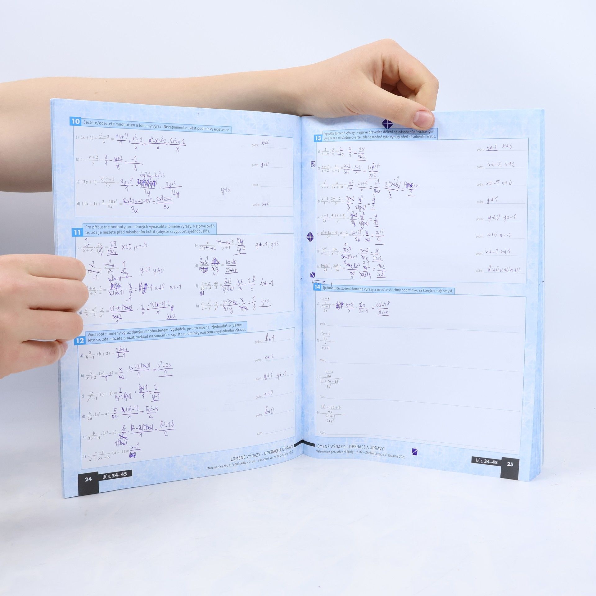 Marie Chadimová Matematika pro střední školy. 2. díl, Výrazy, rovnice a nerovnice : zkrácená verze : pracovní sešit