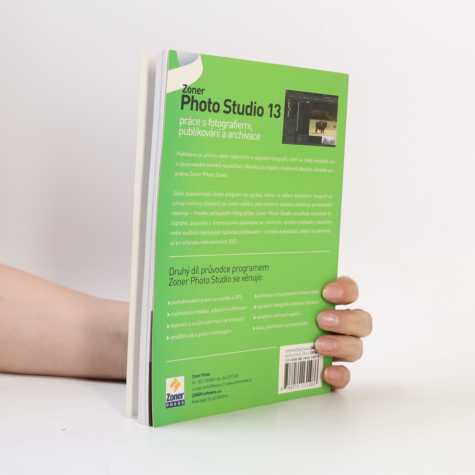 Pavel Kristián Zoner Photo Studio 13: práce s fotografiemi, publikování a archivace
