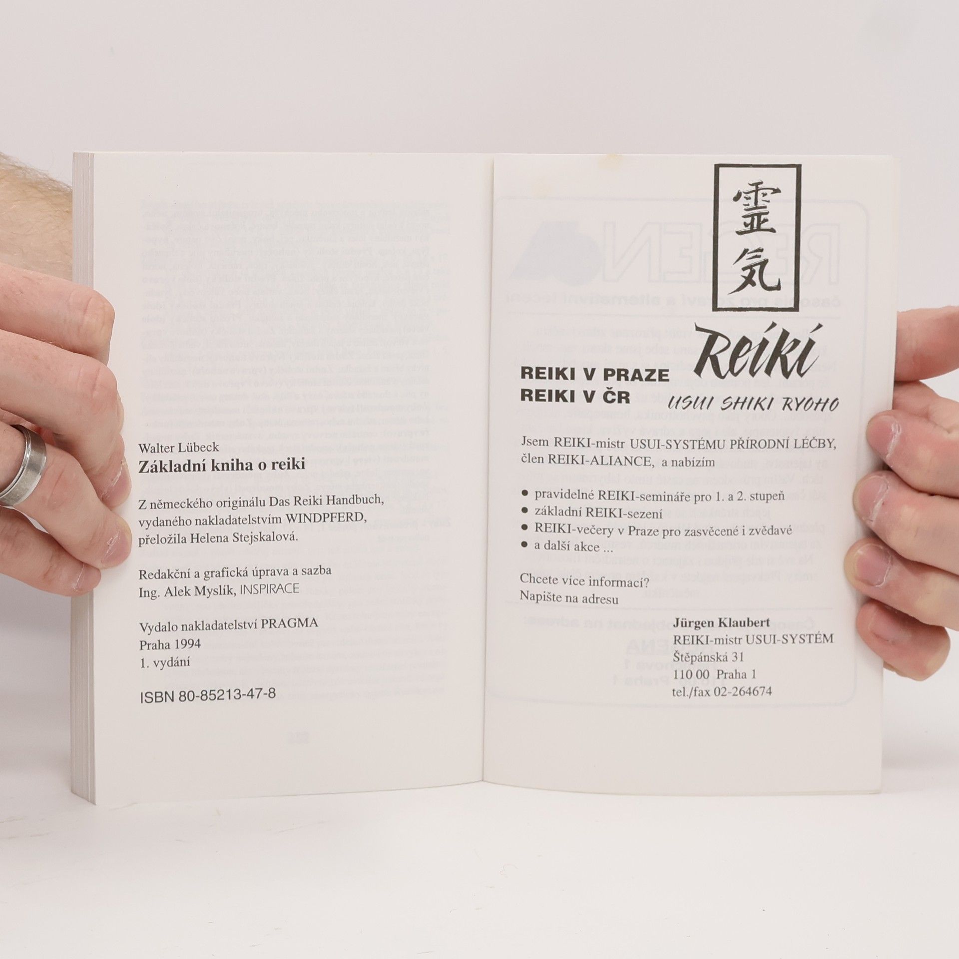 Walter Lübeck Základní kniha o Reiki