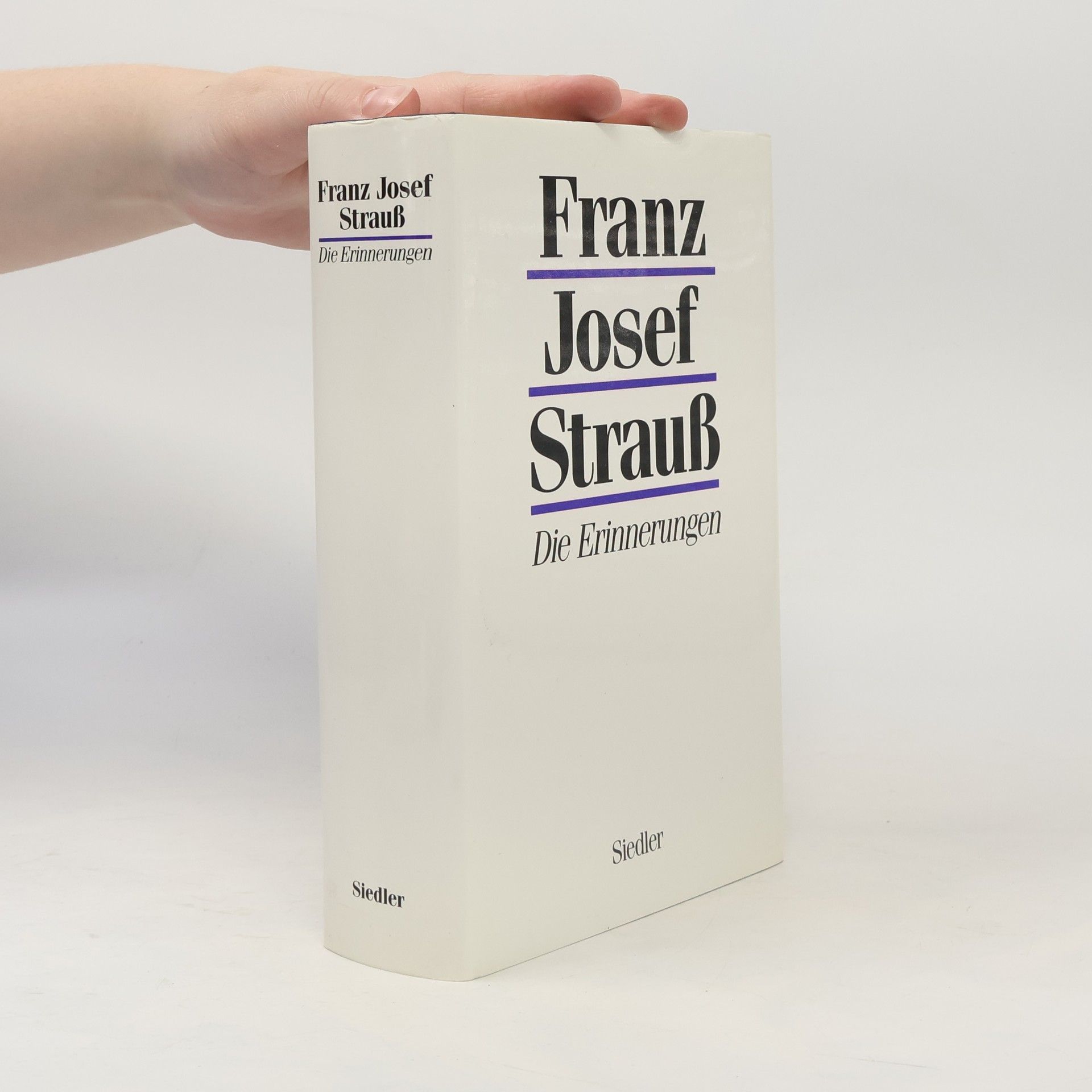 Franz Josef Strauß Die Erinnerungen