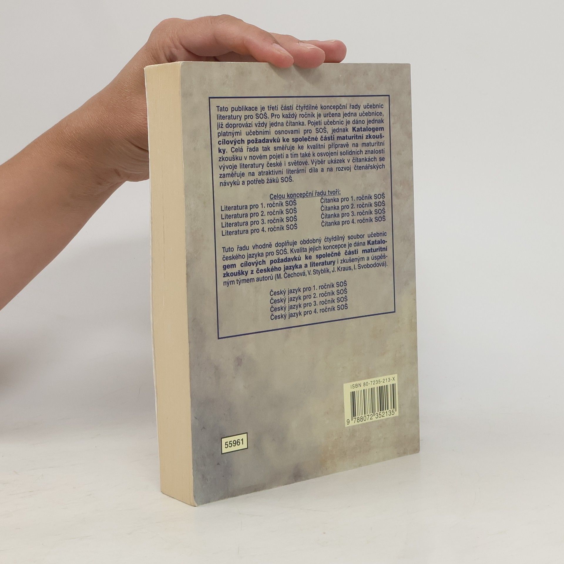 Josef Soukal Literatura pro 3. ročník středních odborných škol