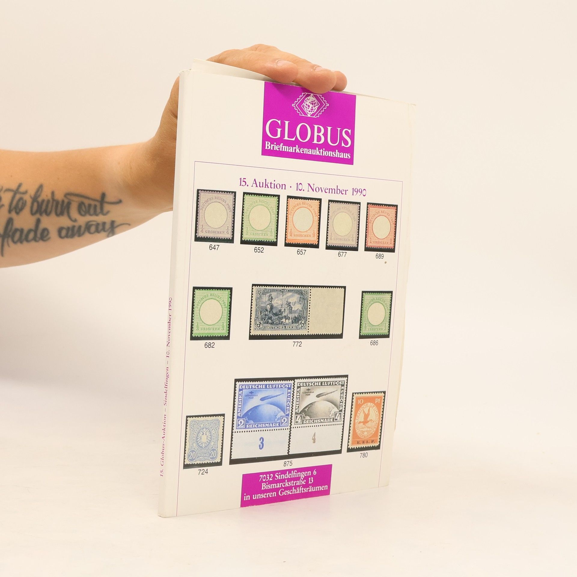 Autorenkollektiv Globus Briefmarkenauktionshaus 15. Auktion
