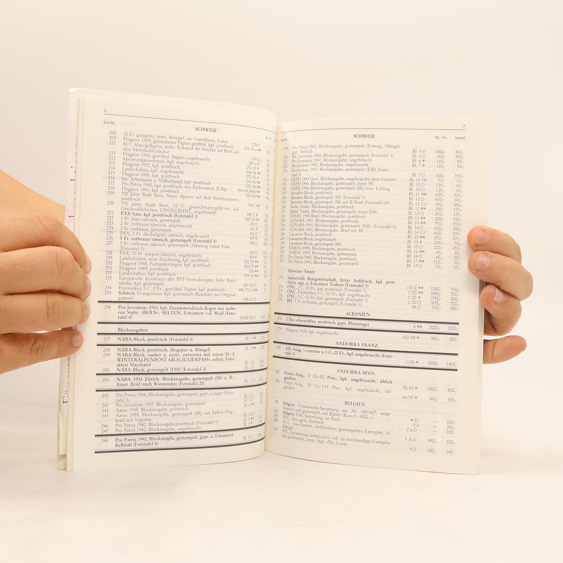 Autorenkollektiv Globus Briefmarkenauktionshaus 15. Auktion