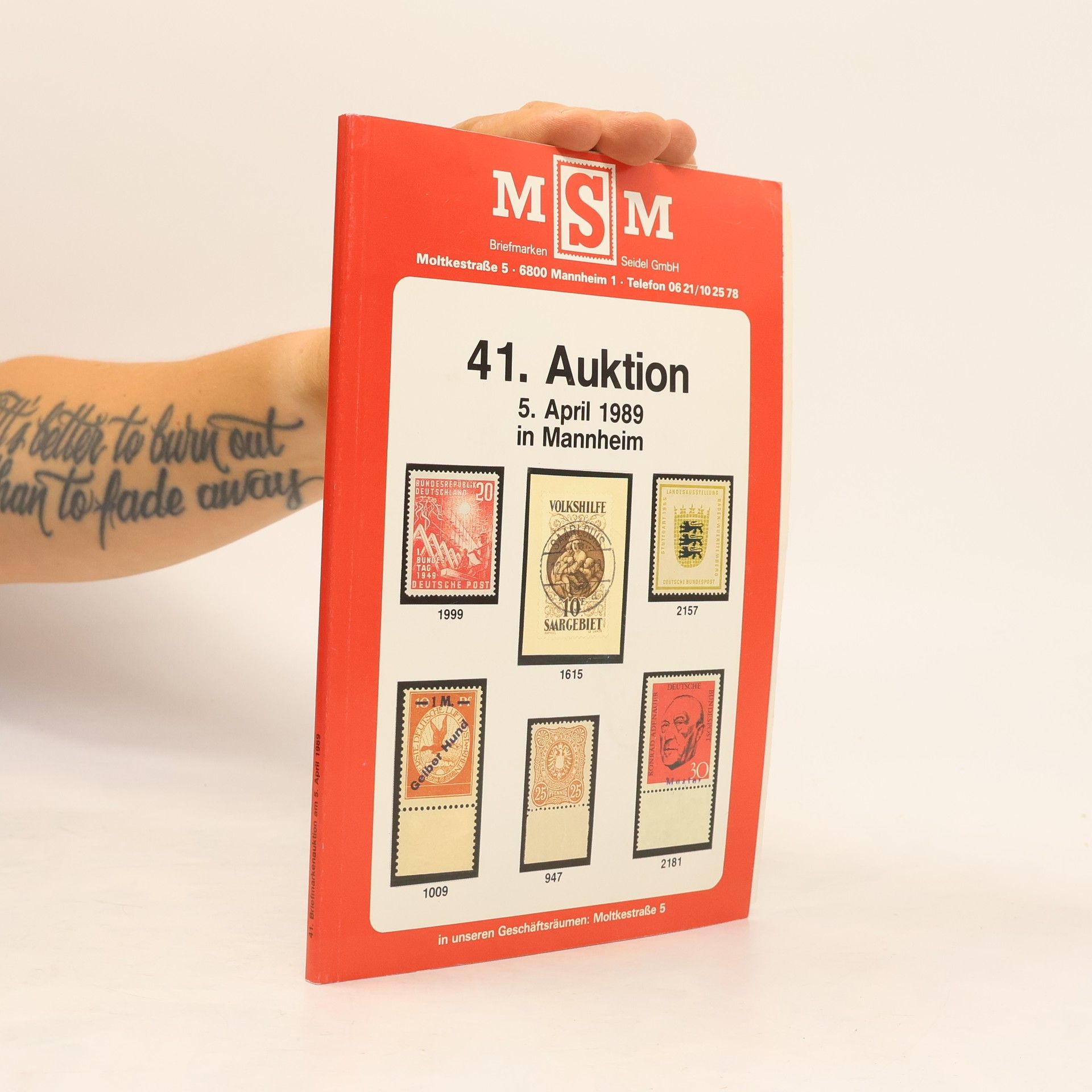 Autorenkollektiv 41. Auktion 5. April 1989 in Mannheim